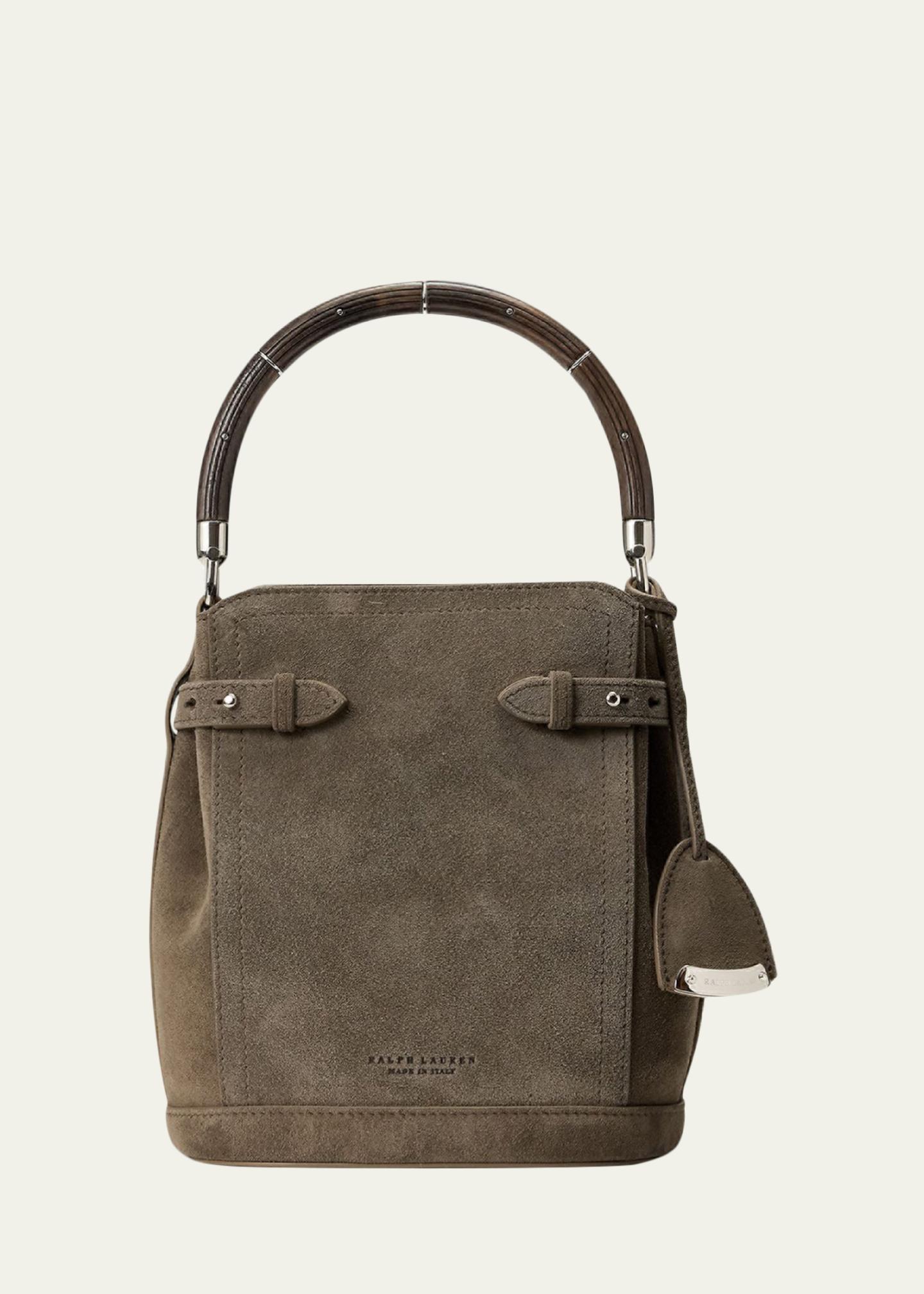 Ralph Lauren Collection The Ralph Calf-Suede Small Bucket Bag