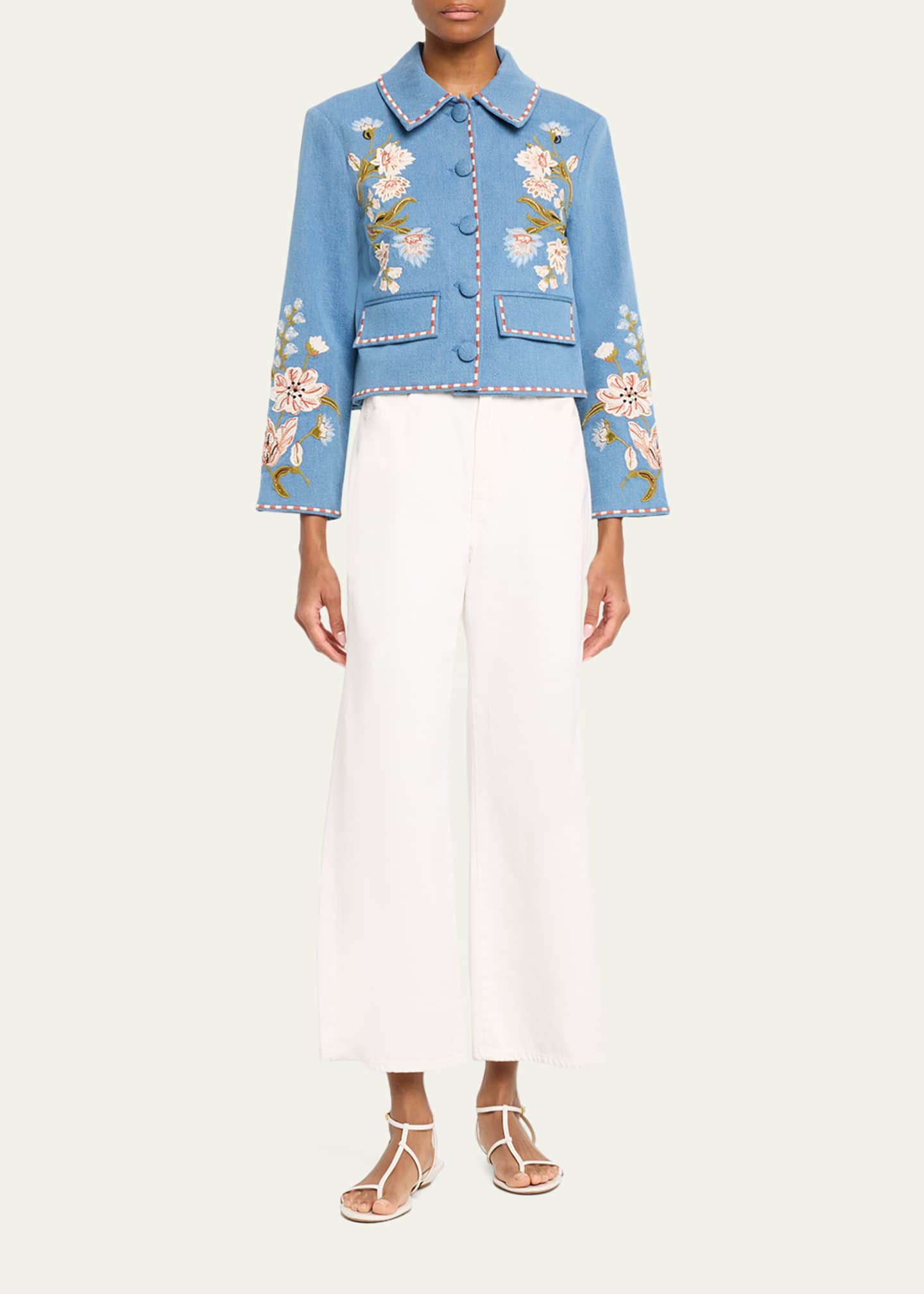 Veronica Beard Vikaria Embroidered Jacket - Bergdorf Goodman