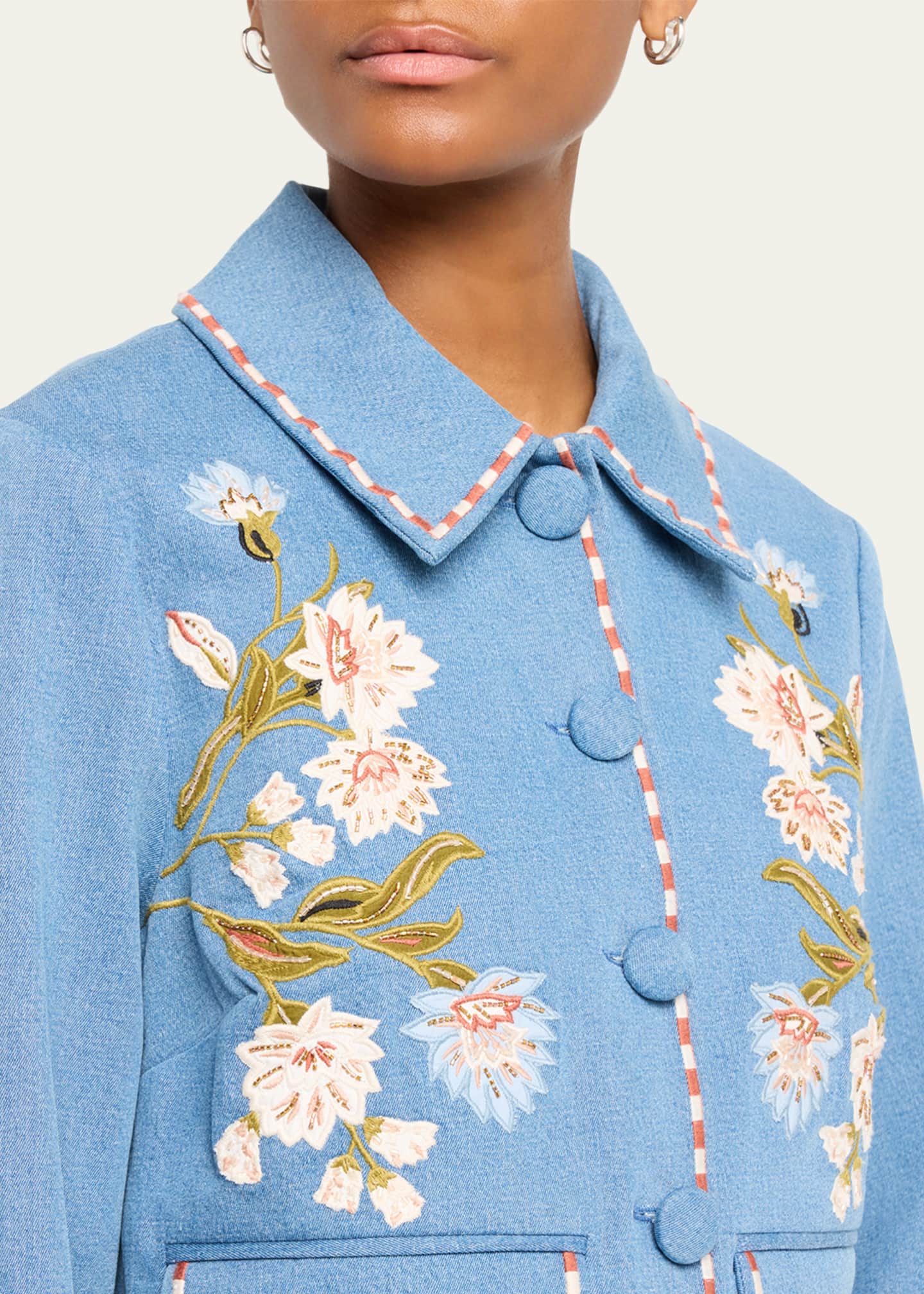 Veronica Beard Vikaria Embroidered Jacket - Bergdorf Goodman