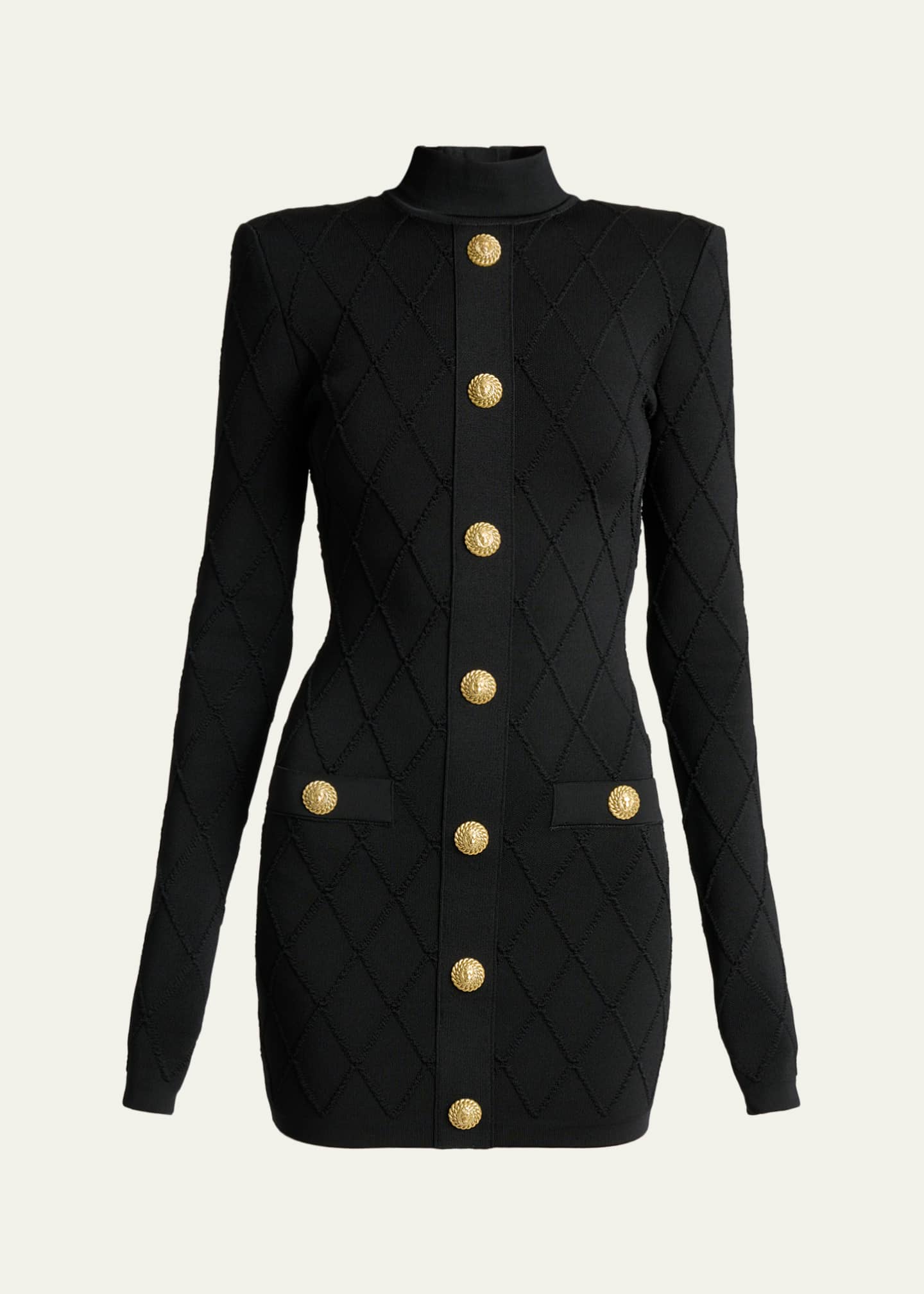 balmain knit mini dress BALMAIN