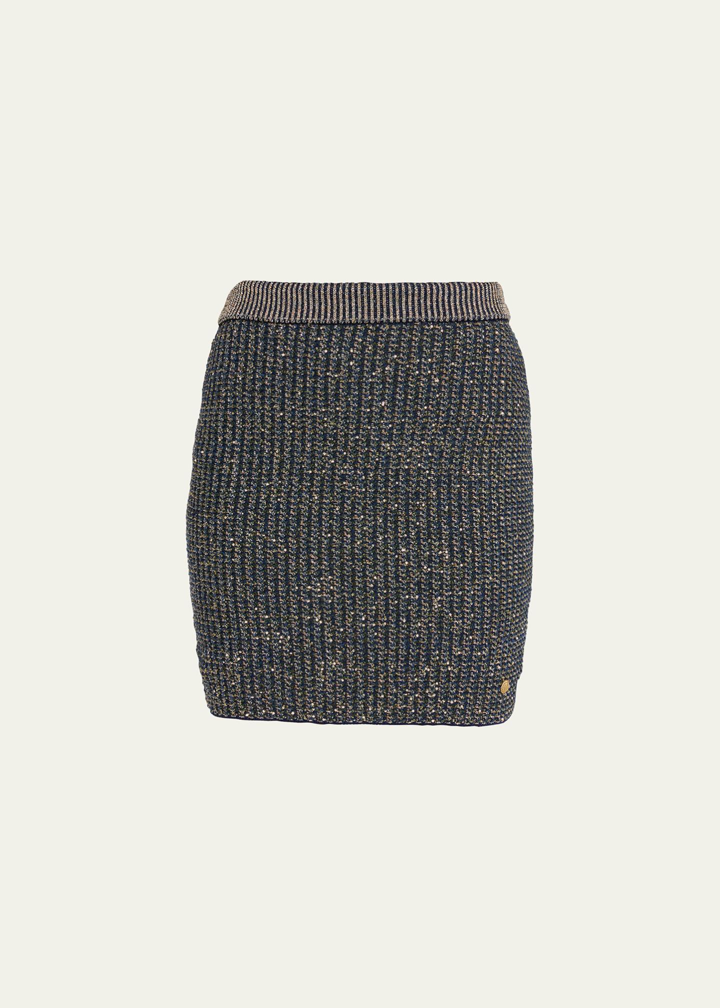 Balmain Glittered Tweed Mini Pencil Skirt - Bergdorf Goodman