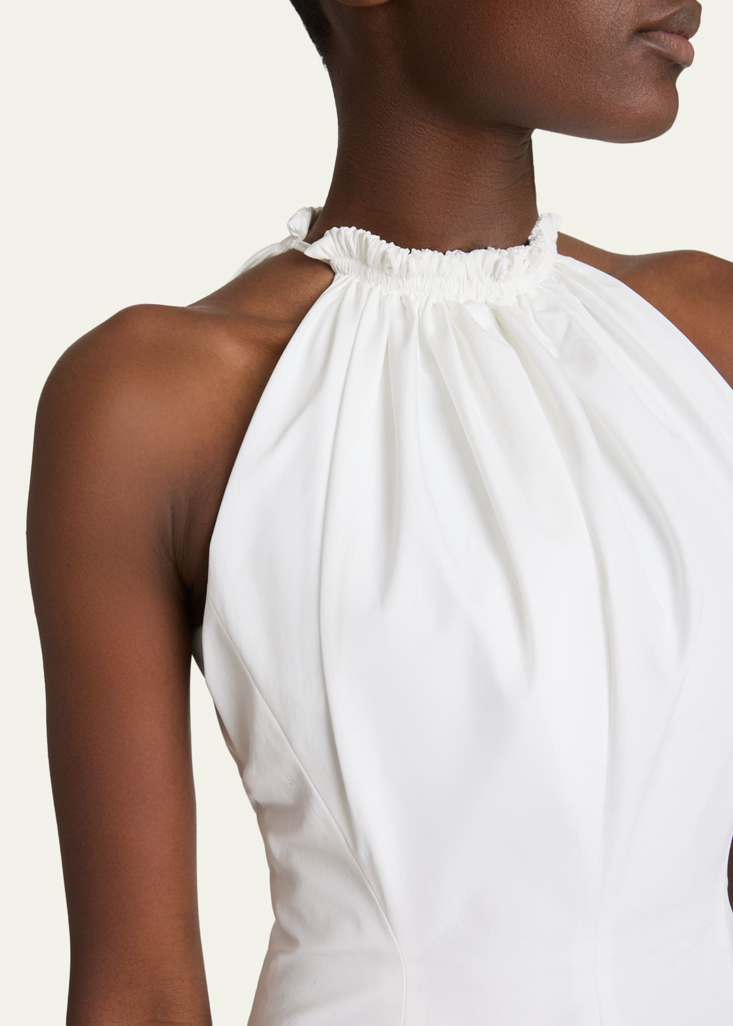 balmain halter dress Balmain Crpe Halter Double-Breasted Minidress
