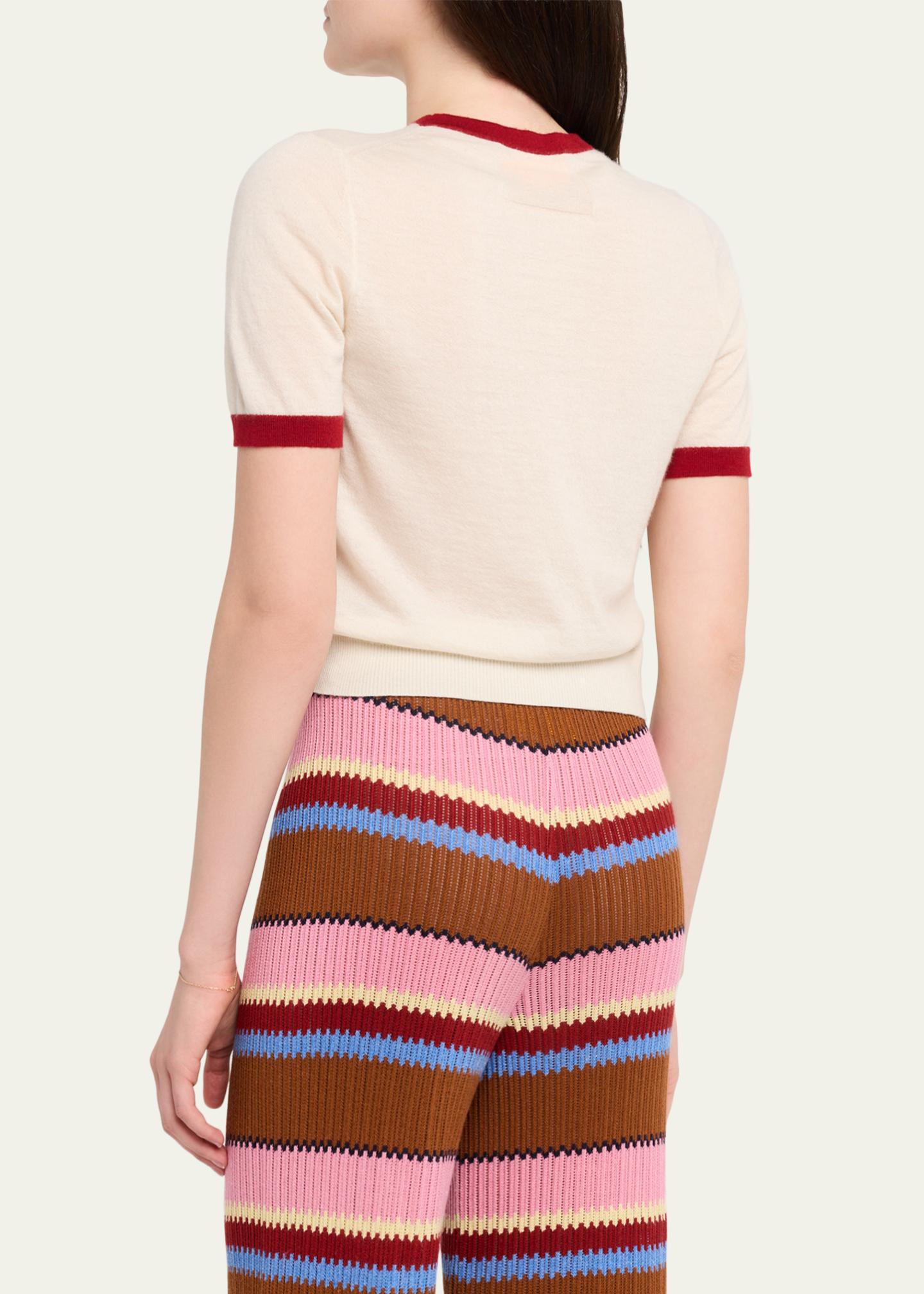 Guest in Residence Airy Ringer Cashmere Tee - Bergdorf Goodman