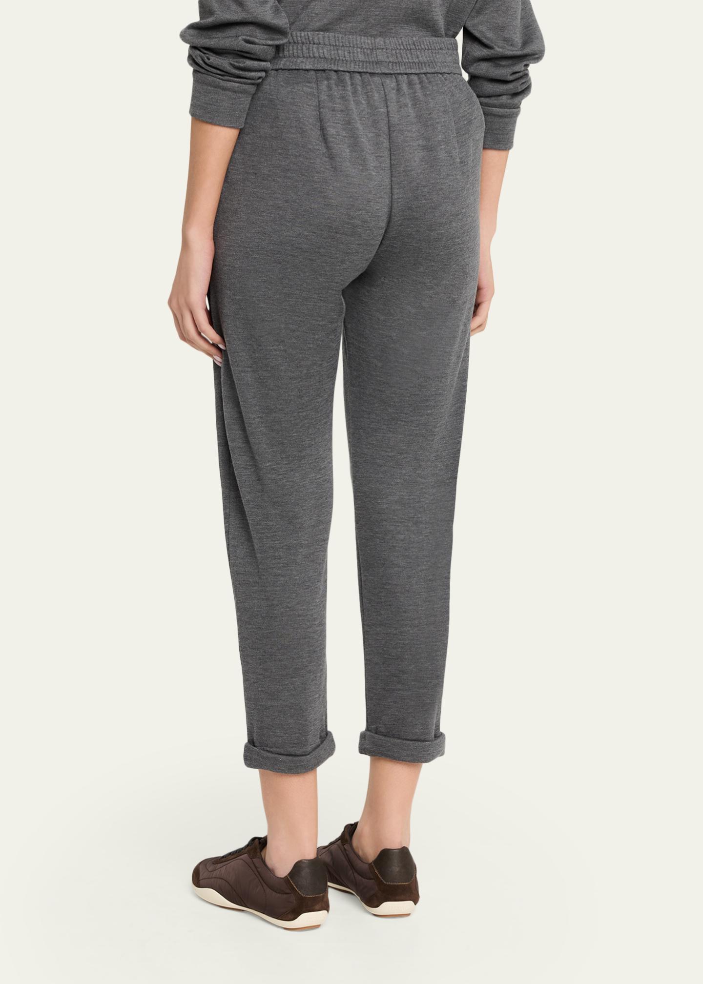 極美品★BRUNELLO CUCINELLI★ウエストゴム★モニーレ★パンツ Brunello Cucinelli Monili-Trim Sport Pants - Bergdorf Goodman