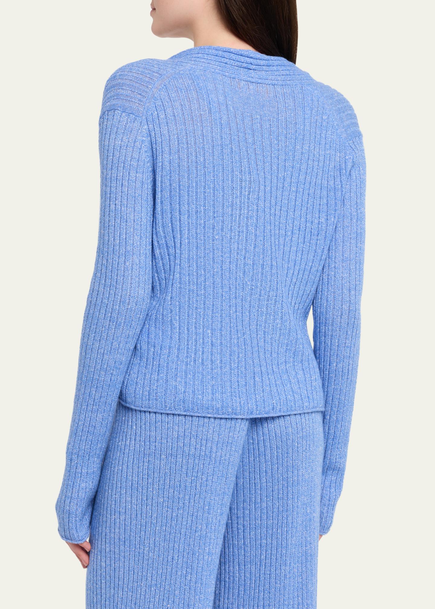 Guest in Residence Breezy Ribbed Cashmere Cardigan - Bergdorf Goodman
