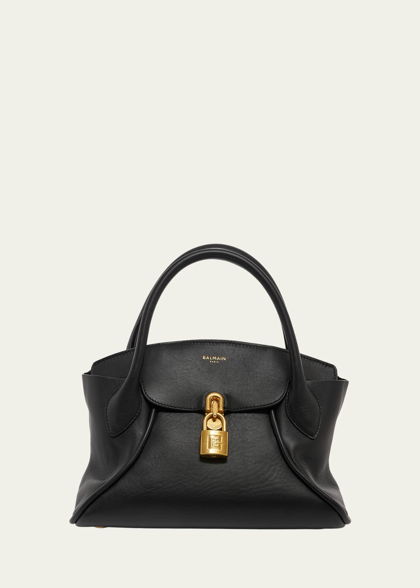 Balmain Pulse Leather Top-Handle Bag - Bergdorf Goodman