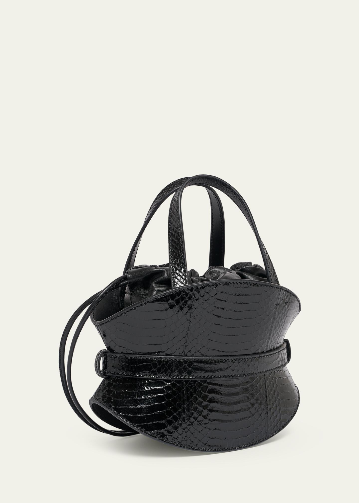 Balmain Shuffle Mini Embossed Leather Crossbody Bag - Bergdorf Goodman