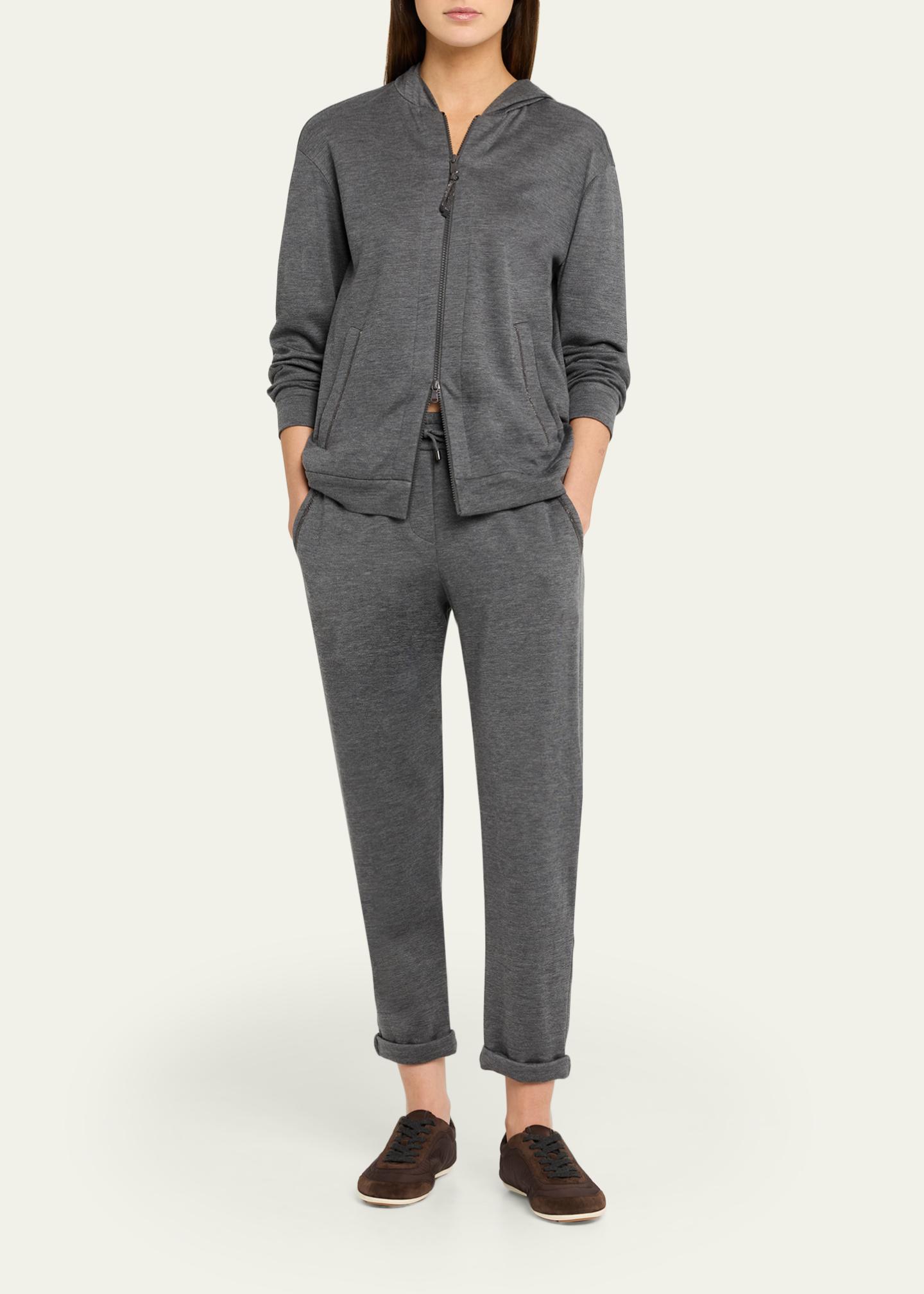 Brunello Cucinelli Monili-Trim Cardigan Sweatshirt - Bergdorf Goodman