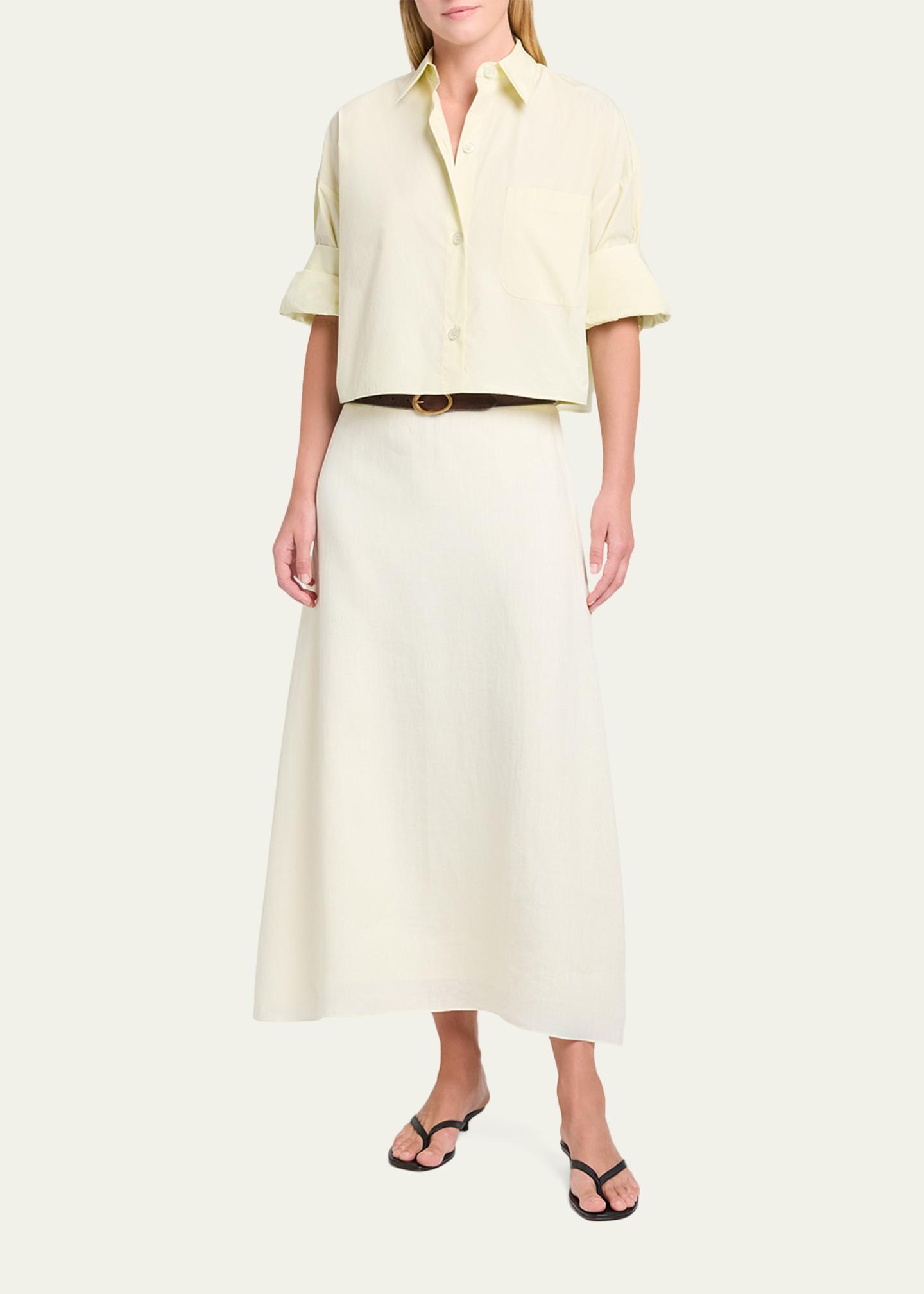 TWP The A-Line Linen Skirt - Bergdorf Goodman