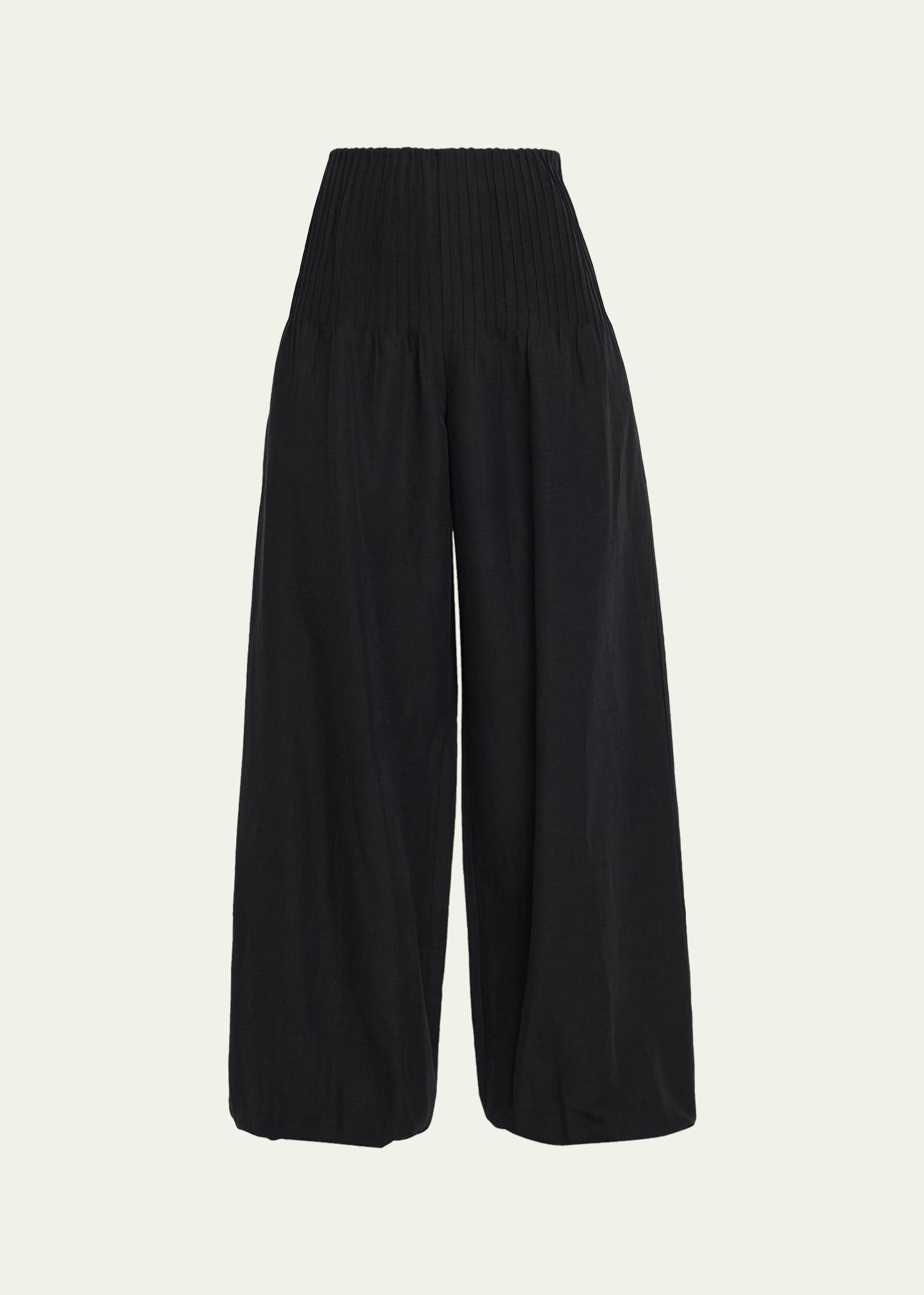 Vince Wide-Leg Pintuck Pants - Bergdorf Goodman