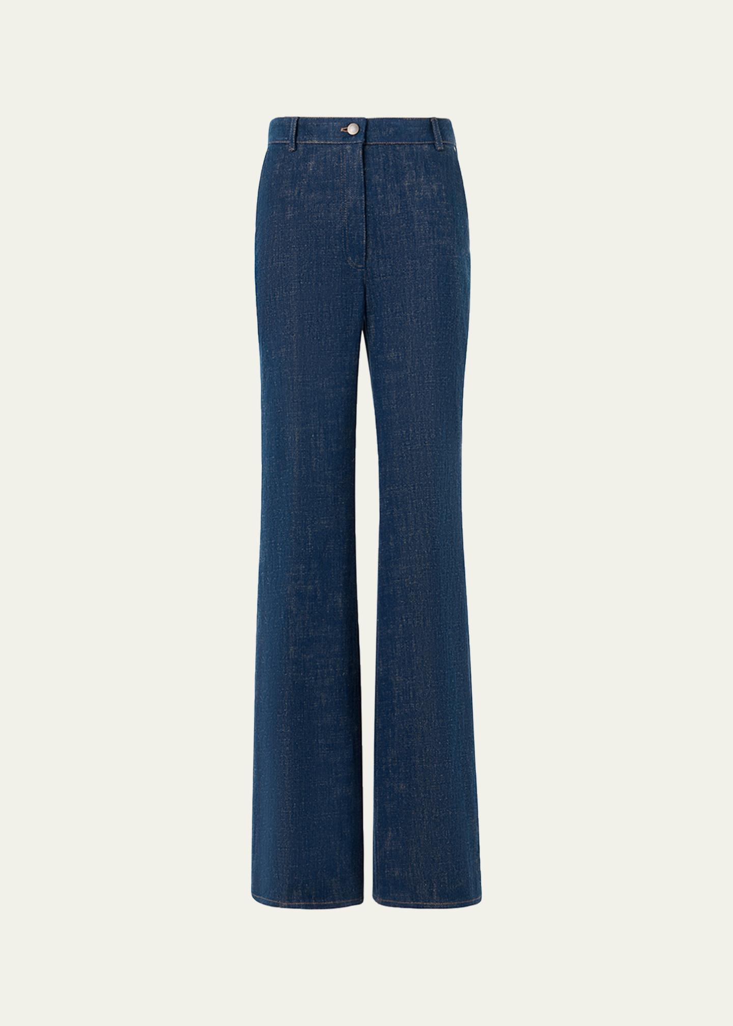 Akris punto Celia Denim Winter Pants - Bergdorf Goodman