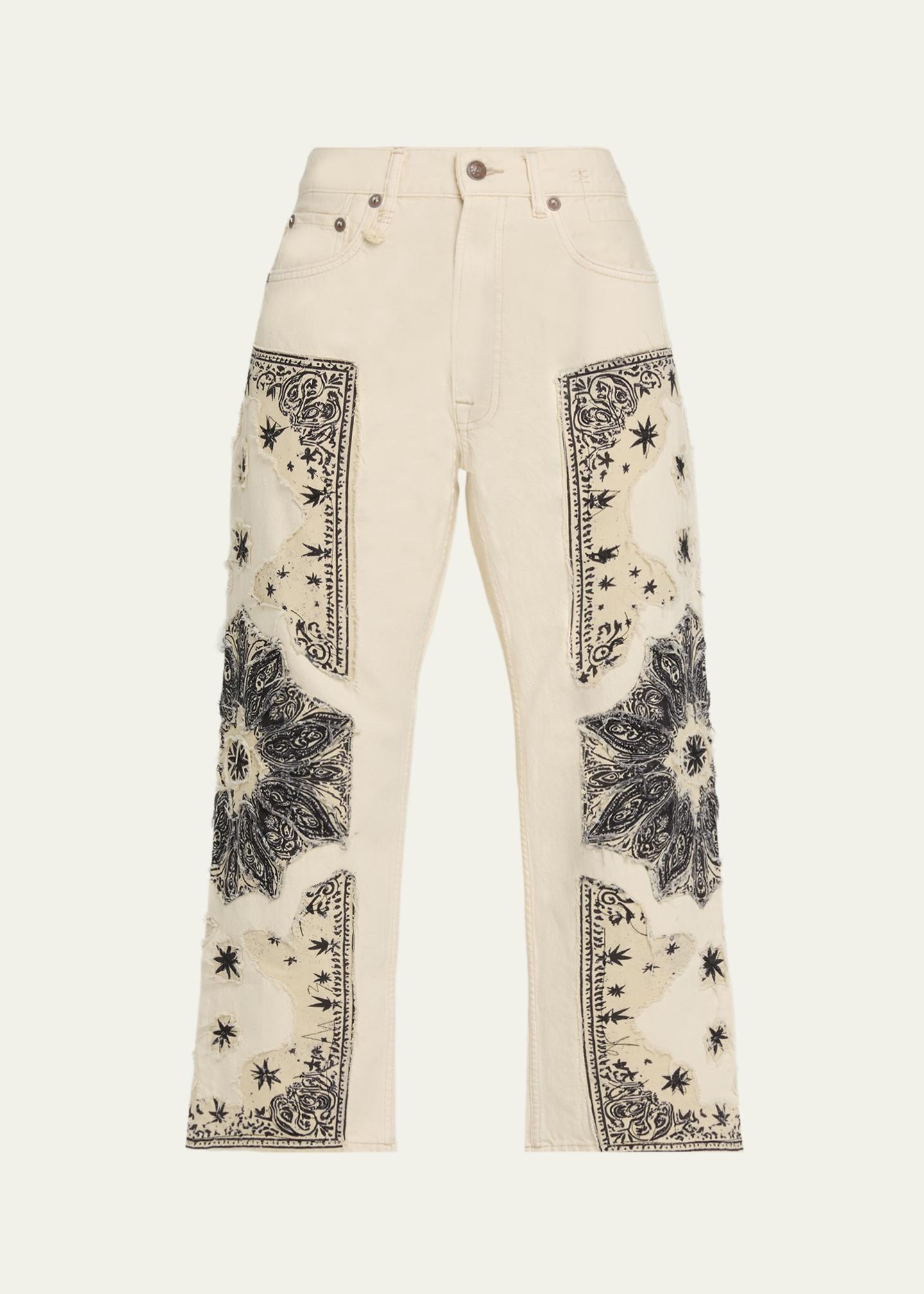 R13 X-Boyfriend Patchwork Jeans - Bergdorf Goodman