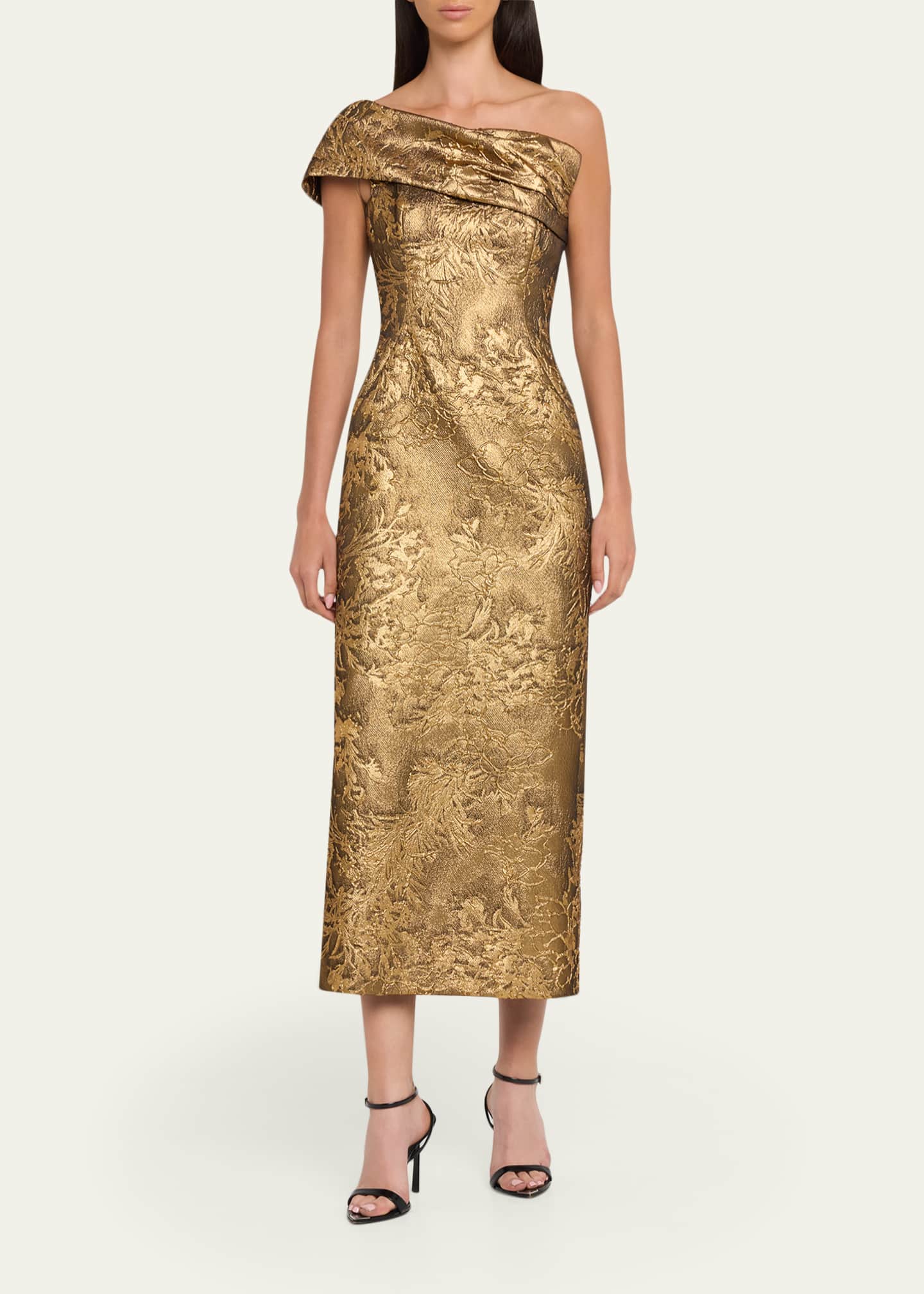 burgundy lace dress midi Self-Portrait - Burgundy Floral Lace Midi Dress