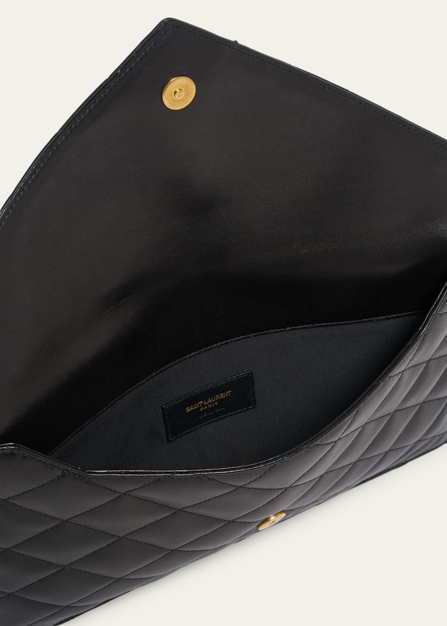 Saint Laurent Paris Pouch in Lambskin Leather - Bergdorf Goodman
