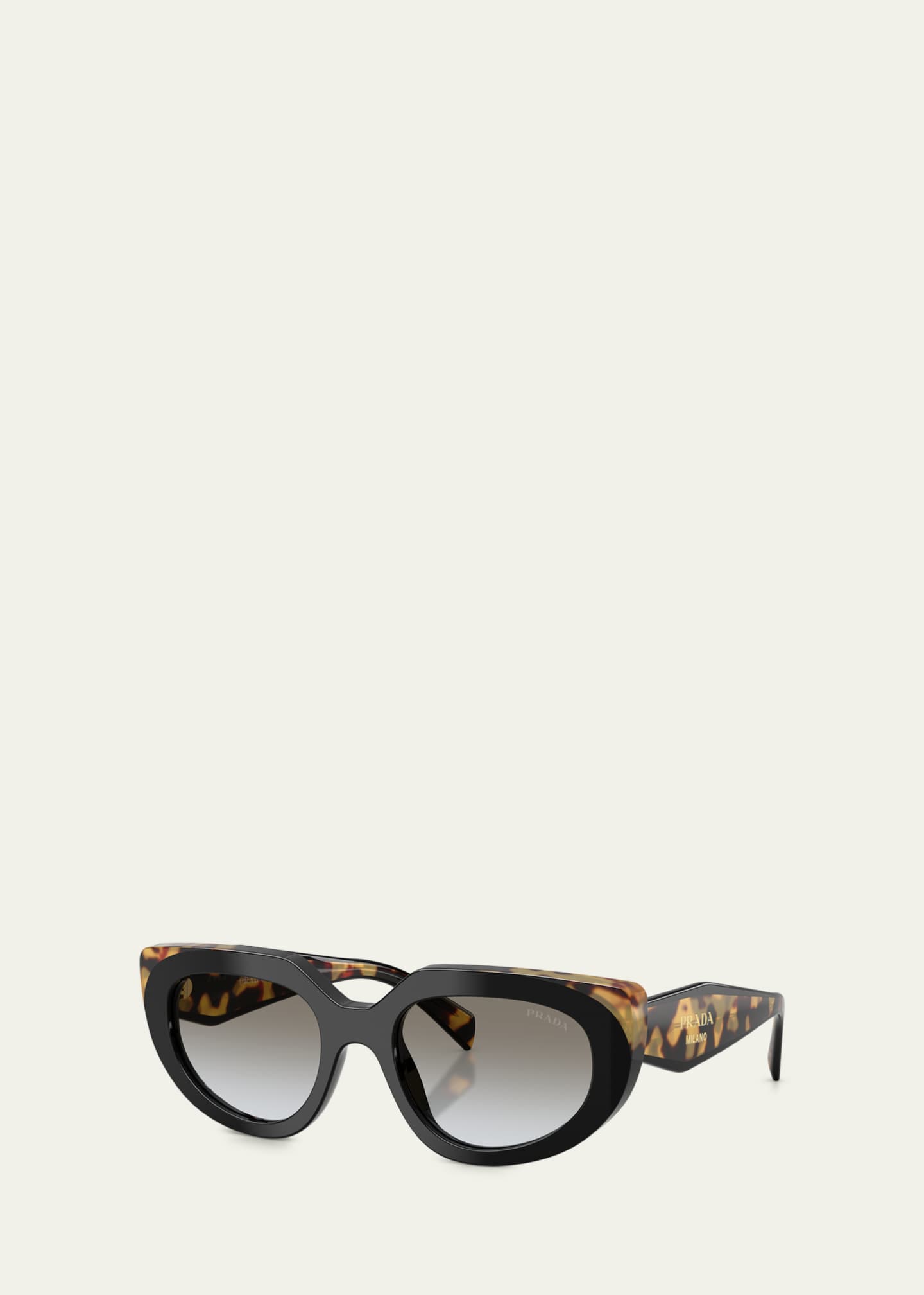 Prada PR D02SF 54MM Oval Sunglasses - Bergdorf Goodman