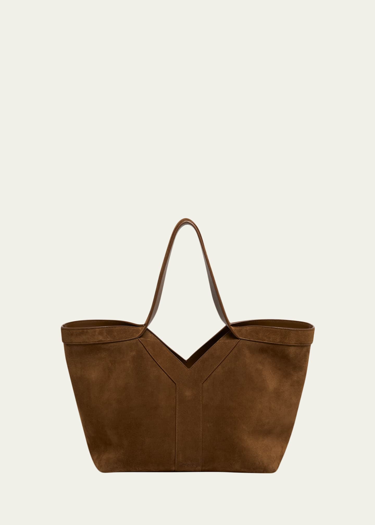 Saint Laurent Y Medium Tote Bag in Suede - Bergdorf Goodman