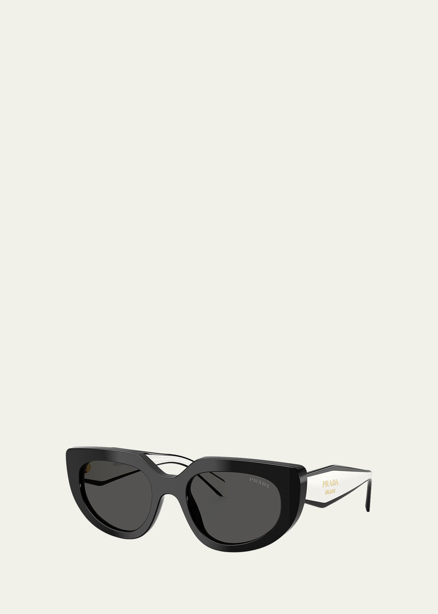Prada PR D02SF 54MM Oval Sunglasses - Bergdorf Goodman
