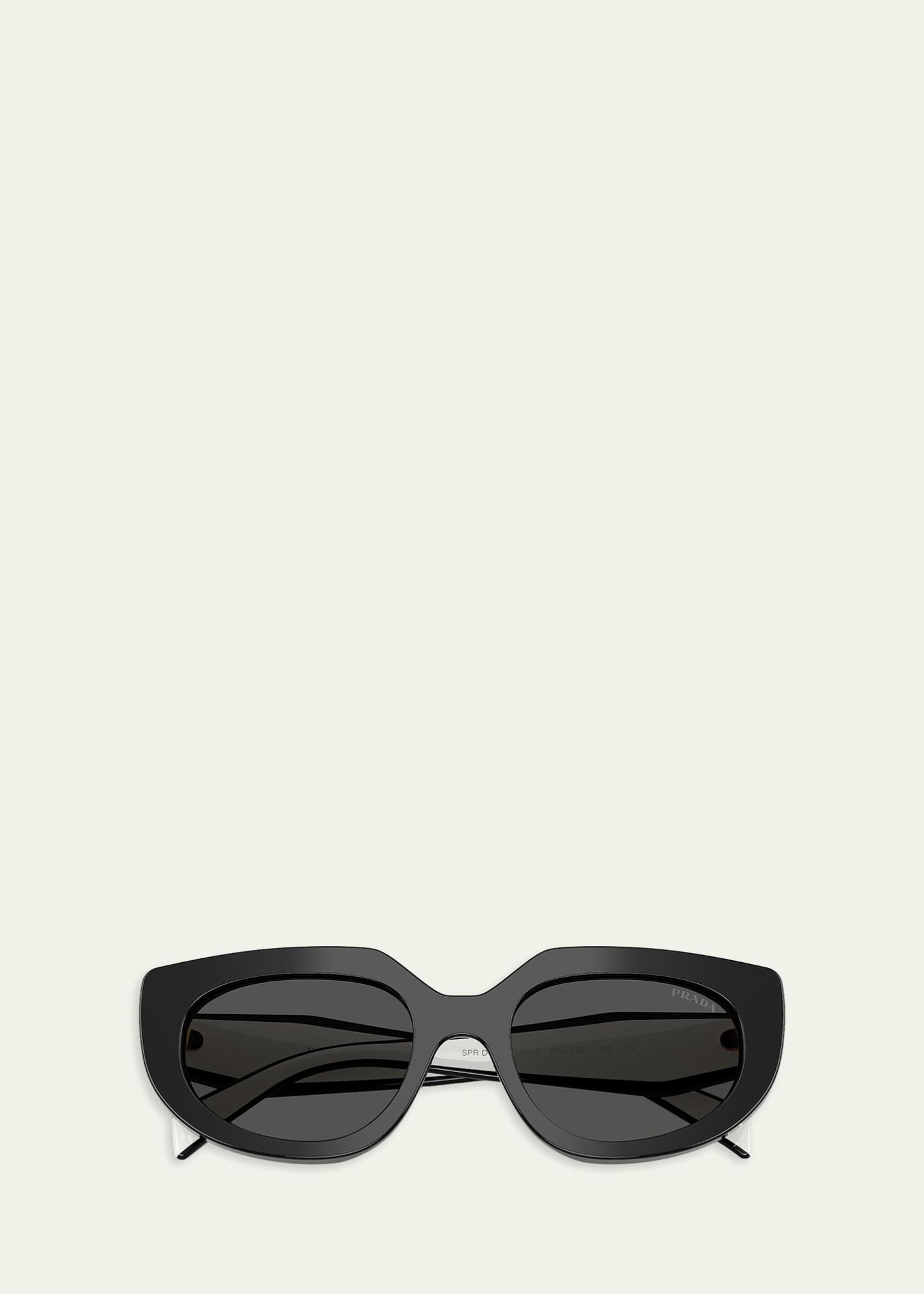 Prada PR D02SF 54MM Oval Sunglasses - Bergdorf Goodman