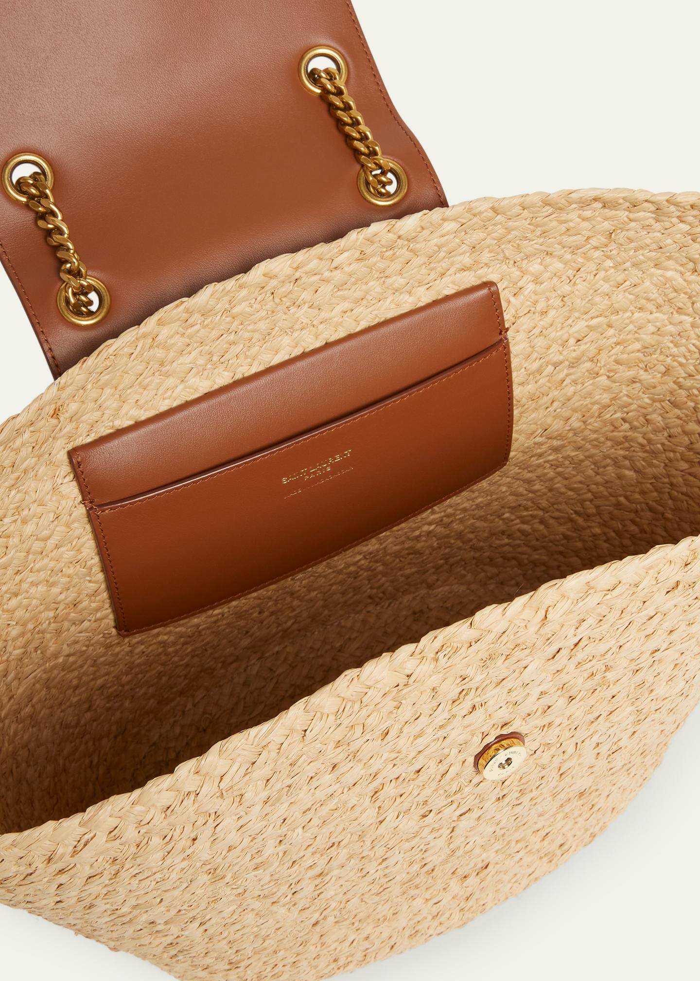 Saint Laurent Panier Tote Bag in Raffia - Bergdorf Goodman