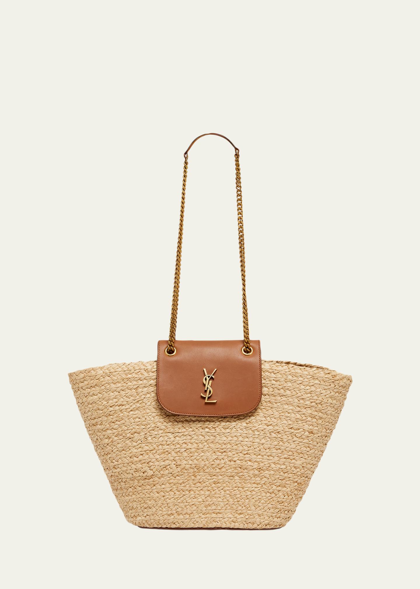 ●新品/正規品● Saint Laurent Panier RAFFIA トート Saint Laurent Panier Tote Bag in Raffia - Bergdorf Goodman