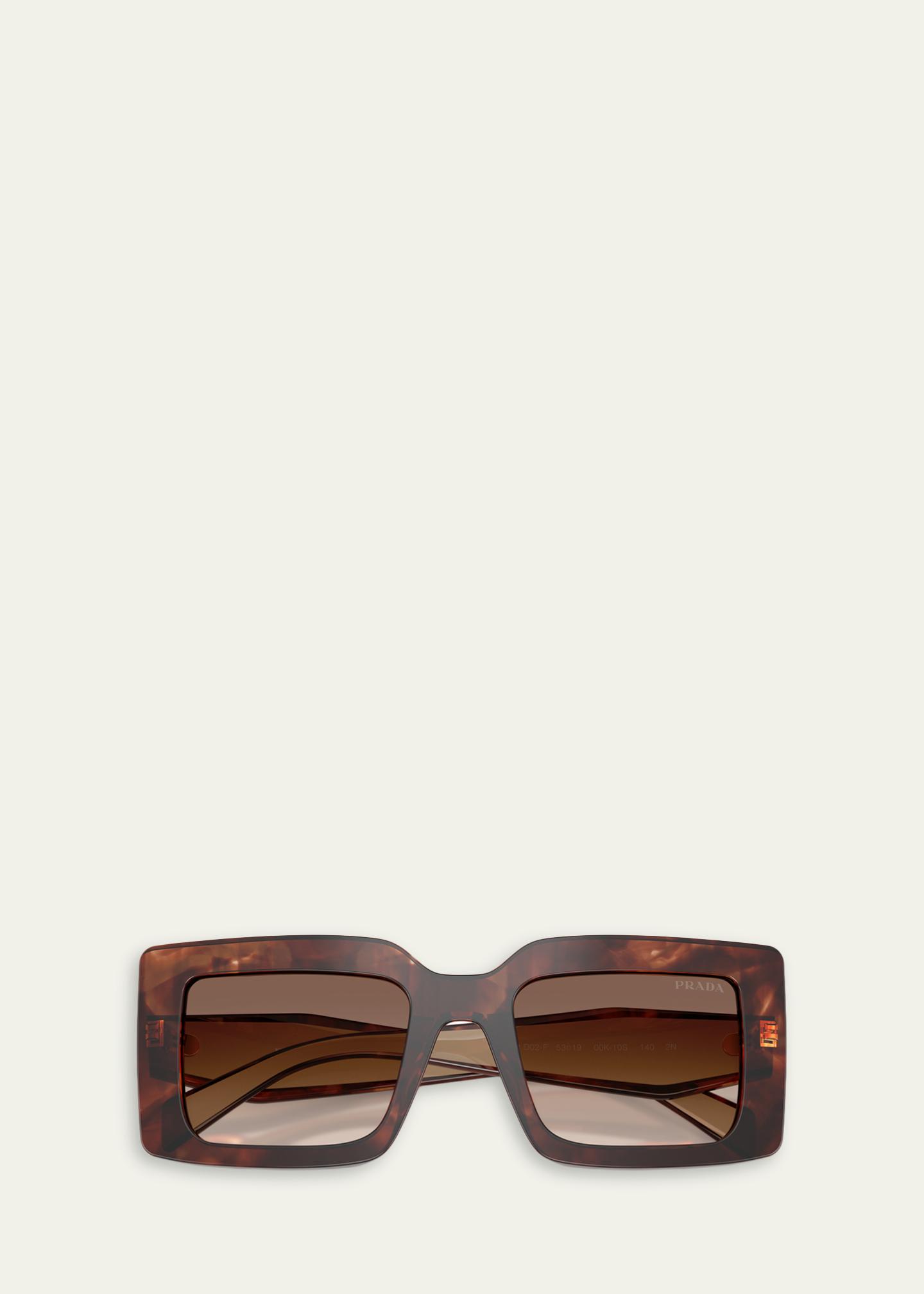 Prada PR D01SF 53MM Rectangular Sunglasses - Bergdorf Goodman