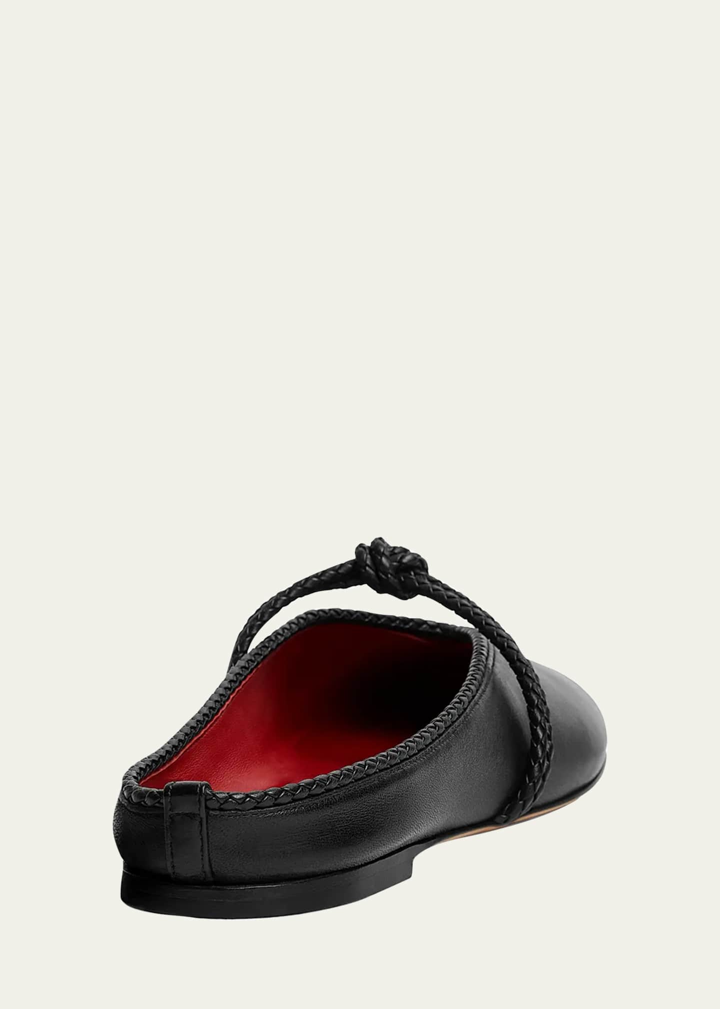 Bottega Veneta Lagoon Nappa Leather Knotted Mary Jane Ballerina