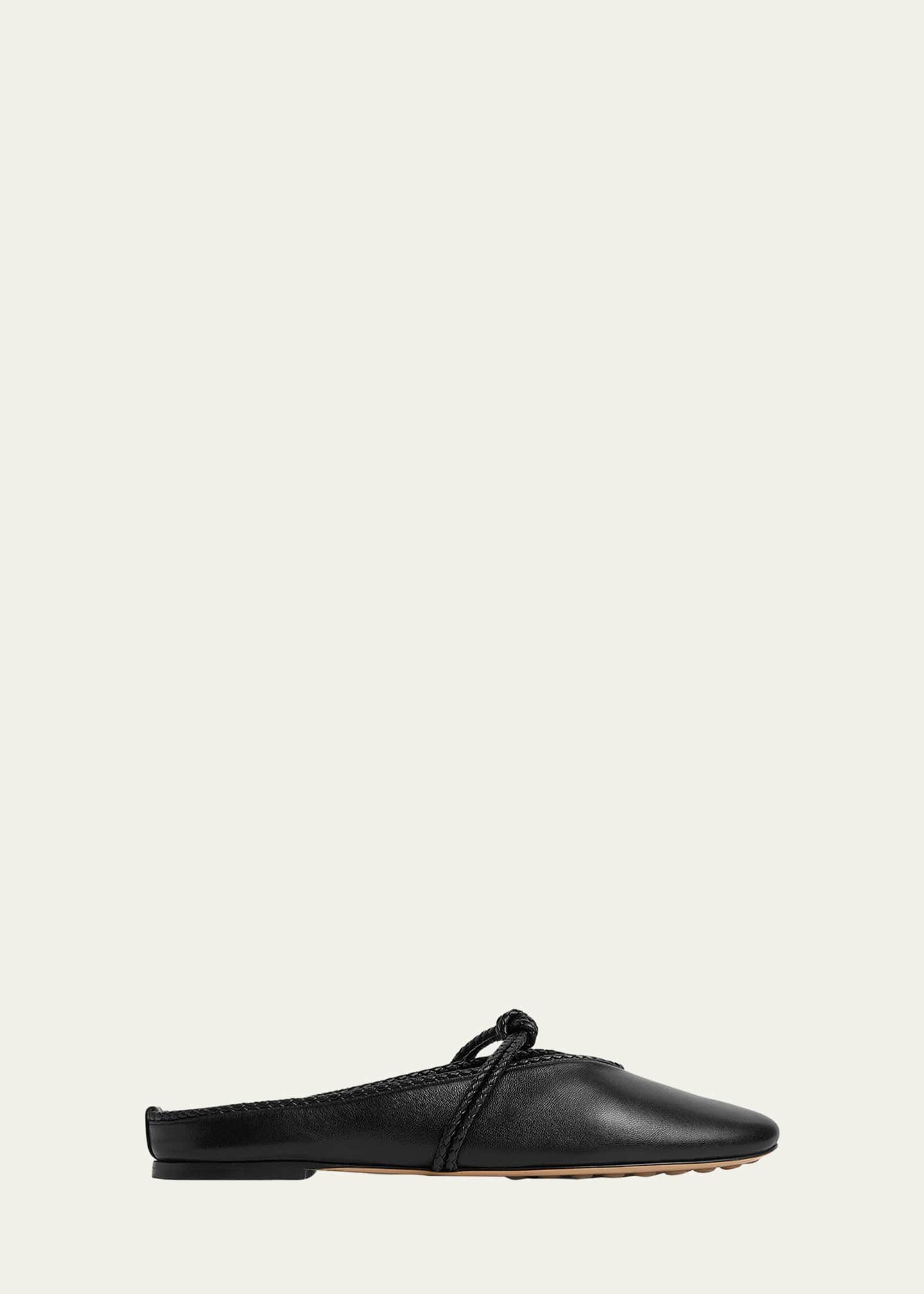 Bottega Veneta Lagoon Nappa Leather Knotted Mary Jane Ballerina