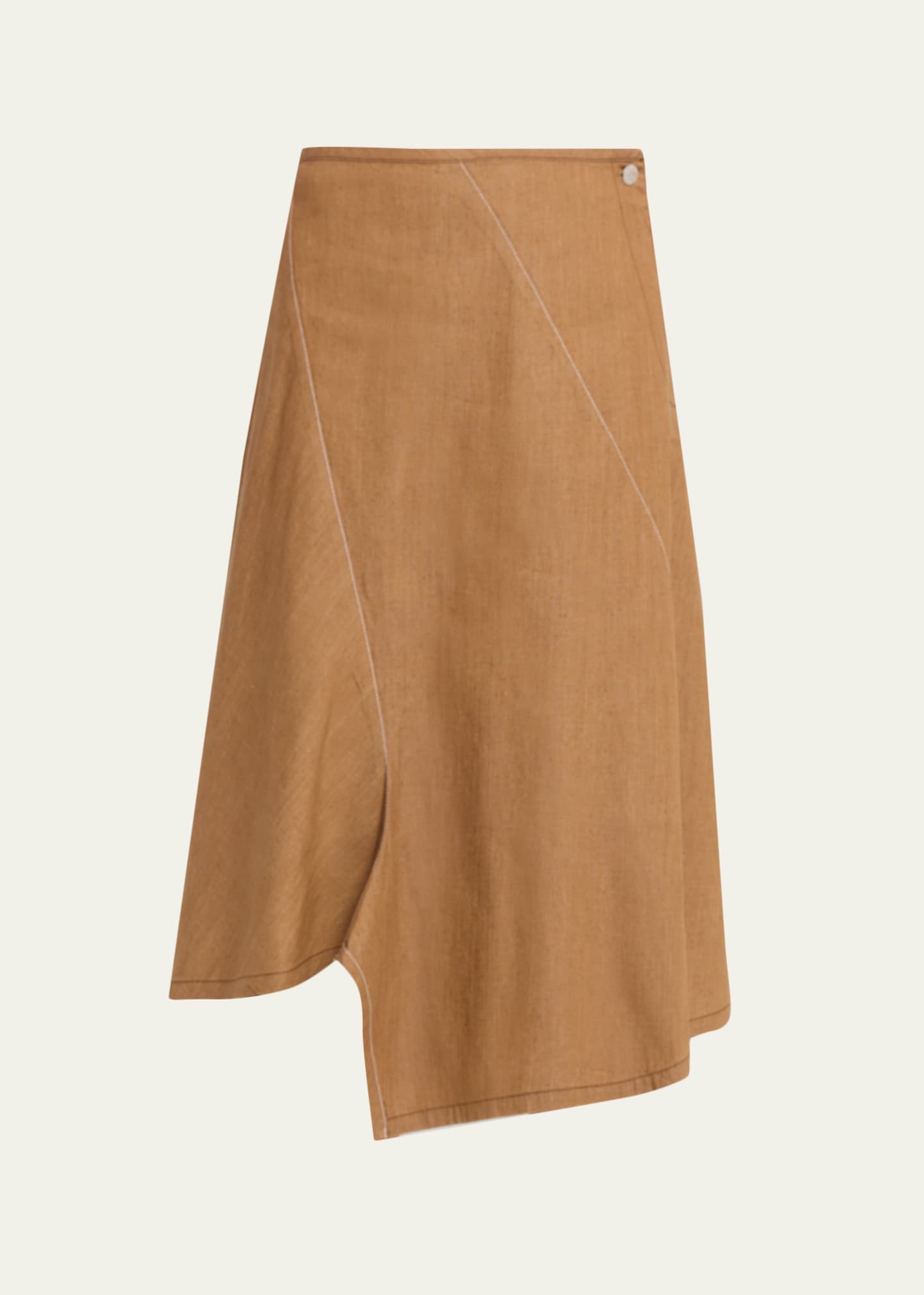 6397 Diagonal Denim Midi Skirt - Bergdorf Goodman