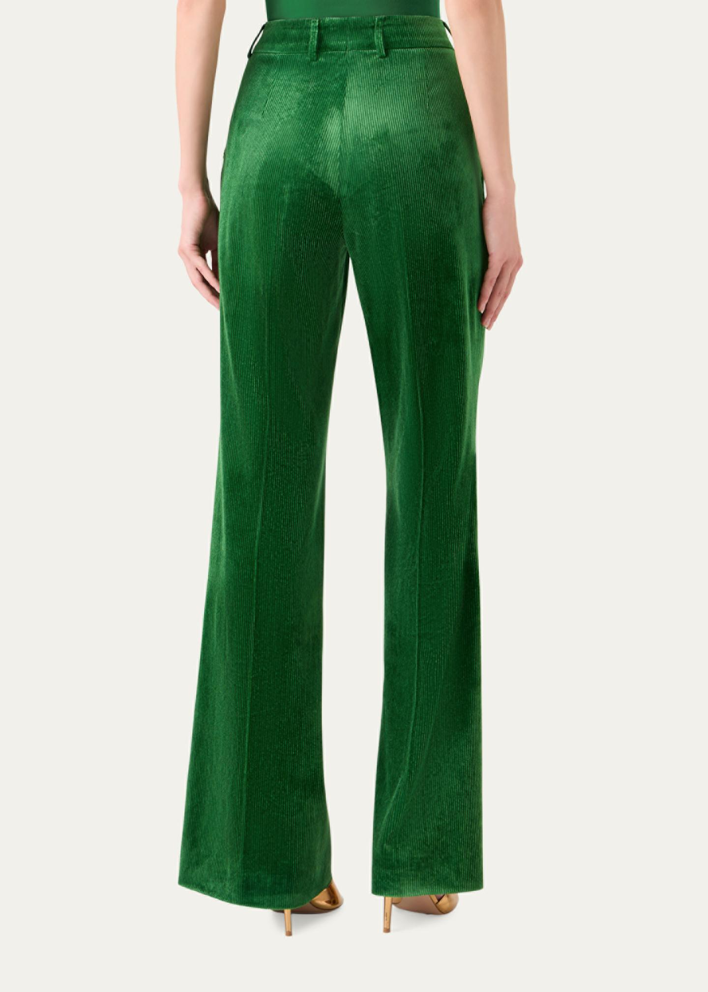 Akris Florine Corduroy Wide-Leg Trousers - Bergdorf Goodman