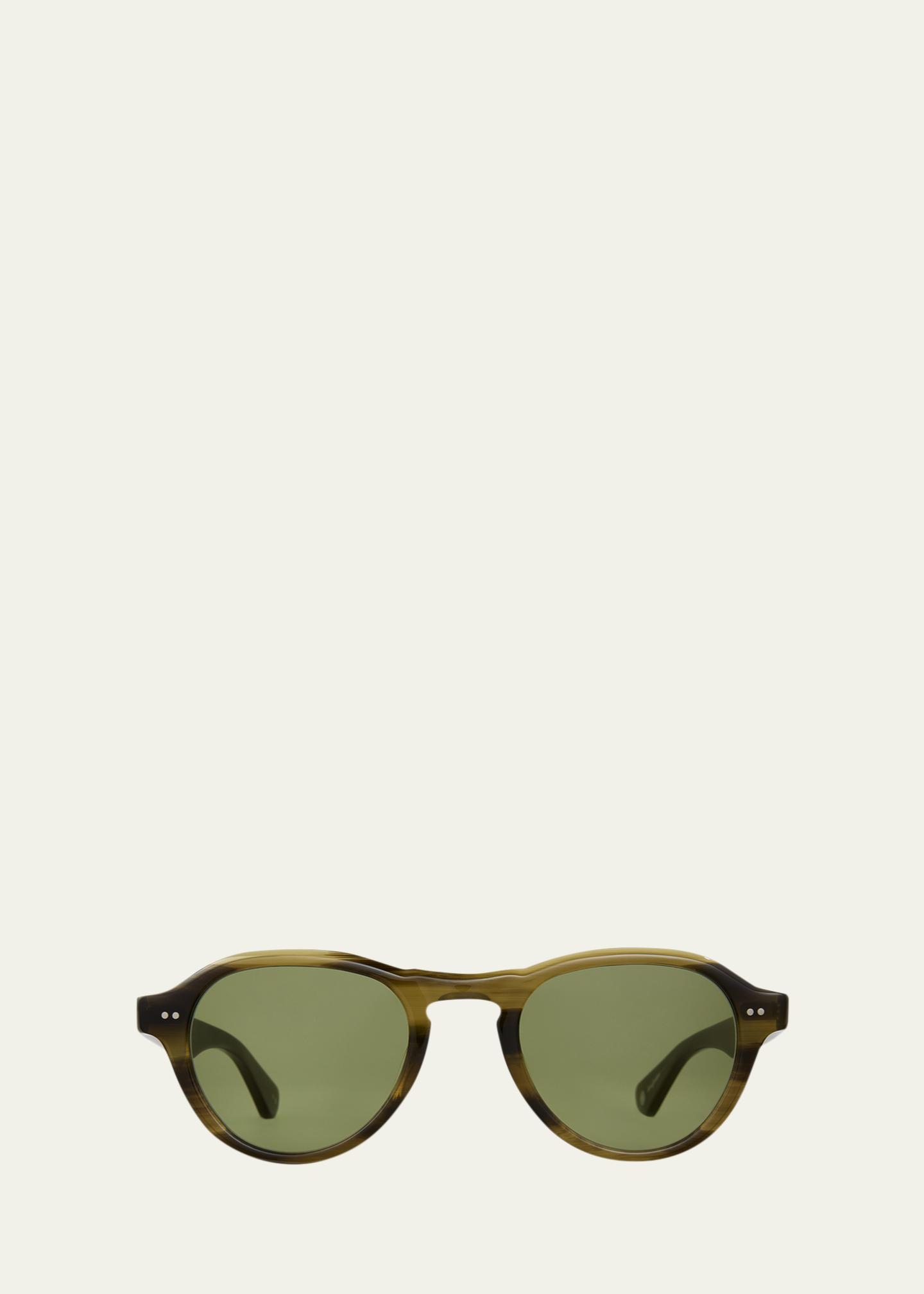 Garrett Leight Men's Mcnally Sun Acetate Aviator Sunglasses