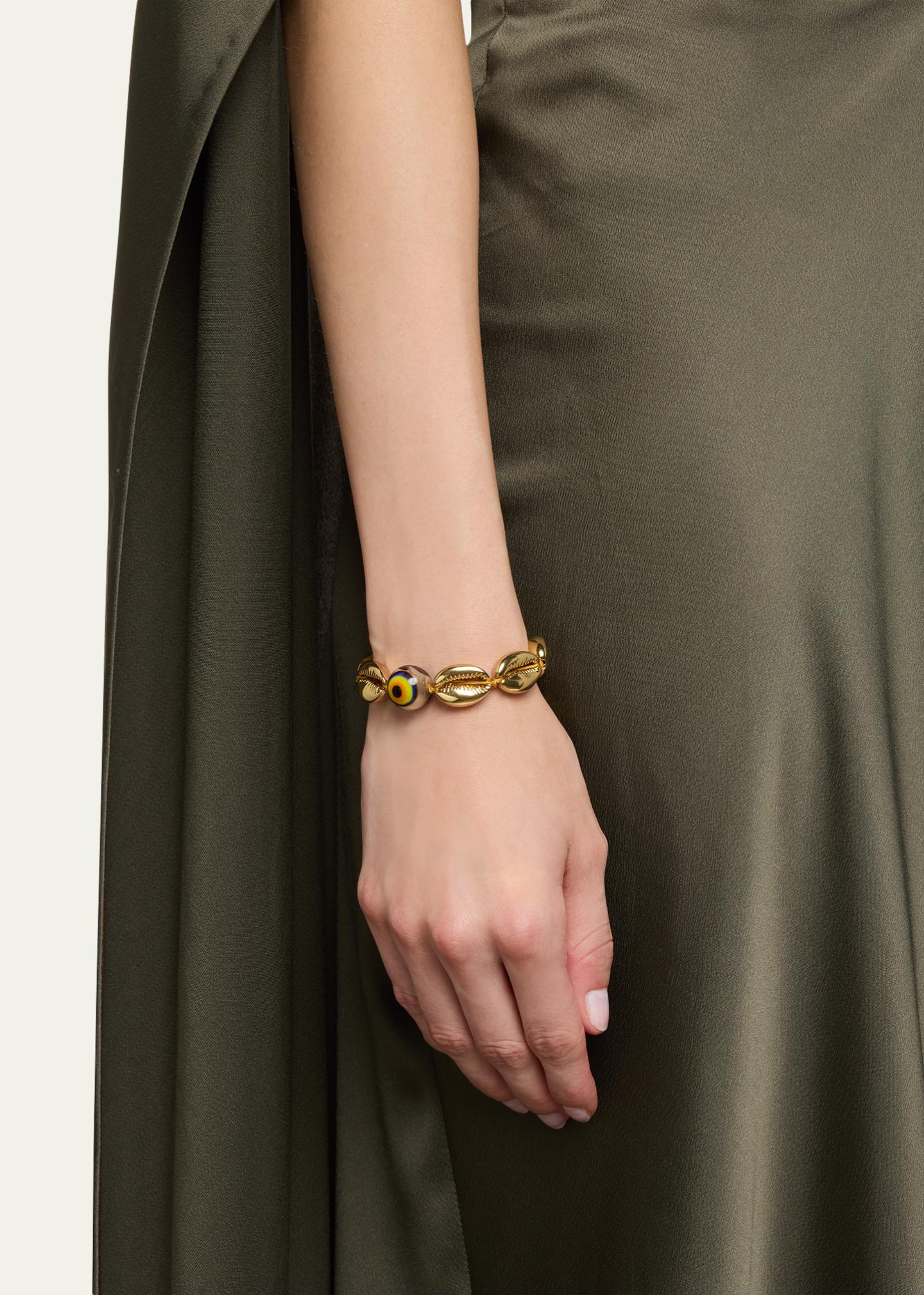 TOHUM Design Concha Large Puka Bracelet, Yellow Gold - Bergdorf Goodman