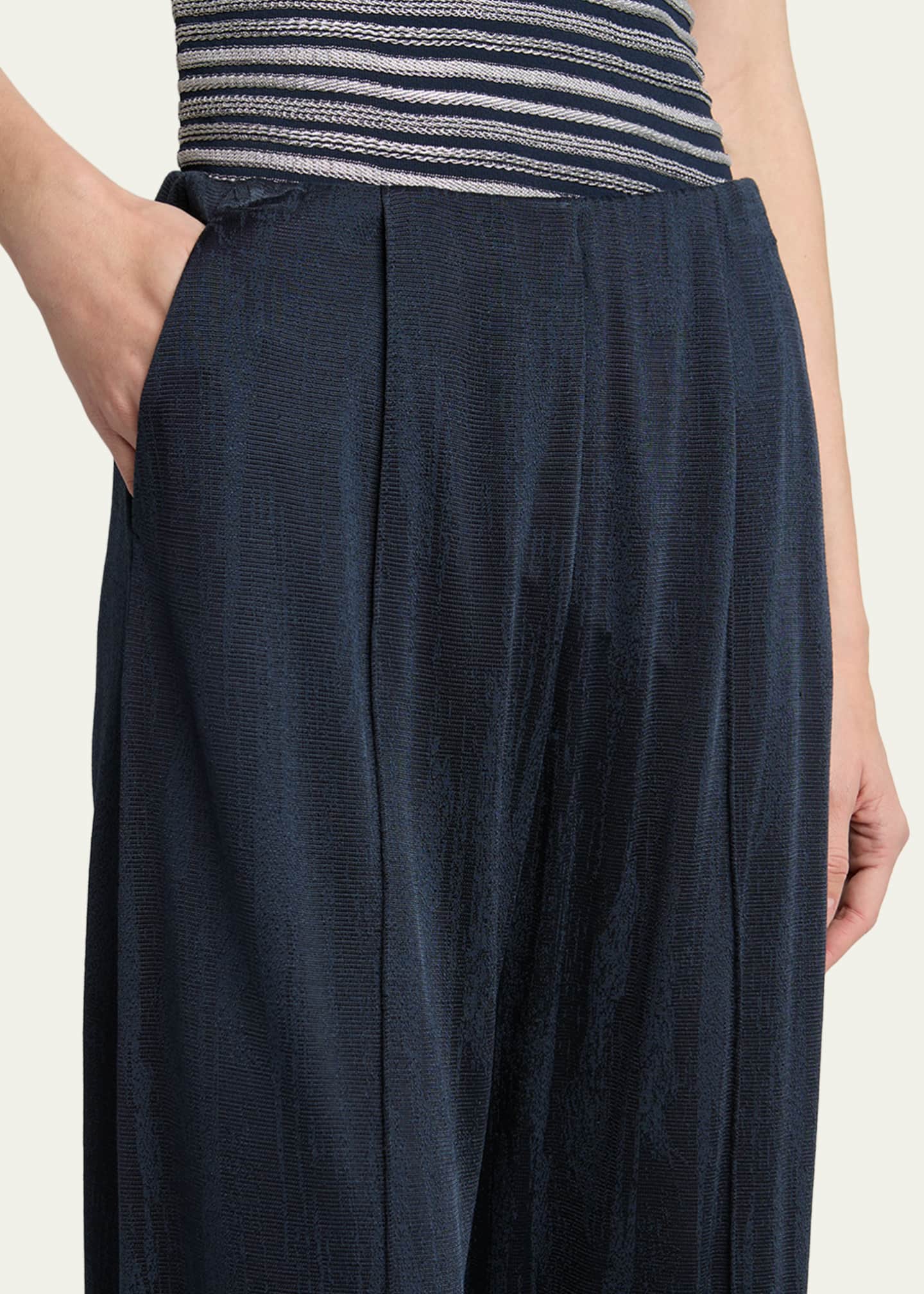Giorgio Armani Jacquard Jersey Straight-Leg Trousers - Bergdorf