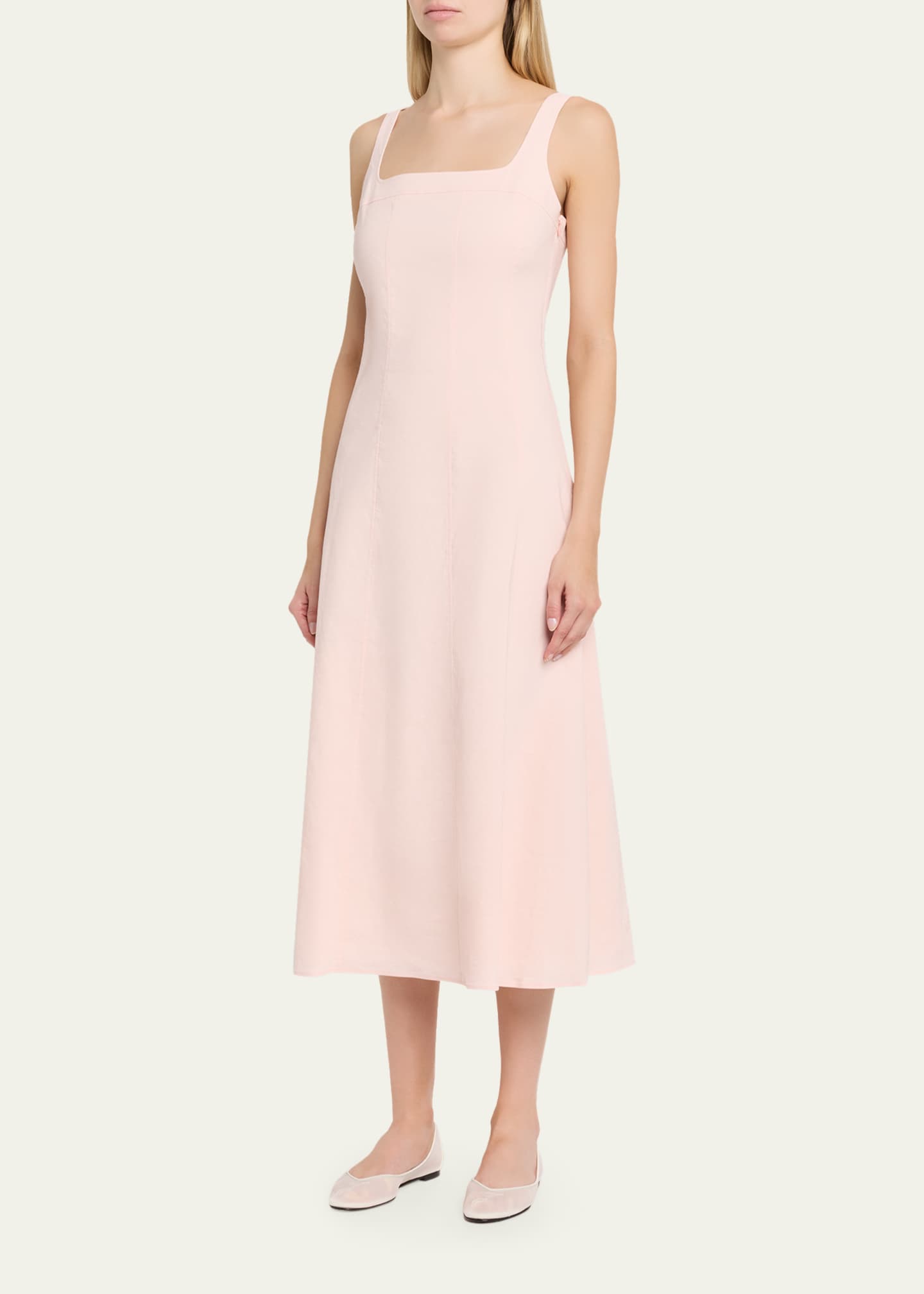 theory modern seamed dress Theory Square Neck Maxi Dress