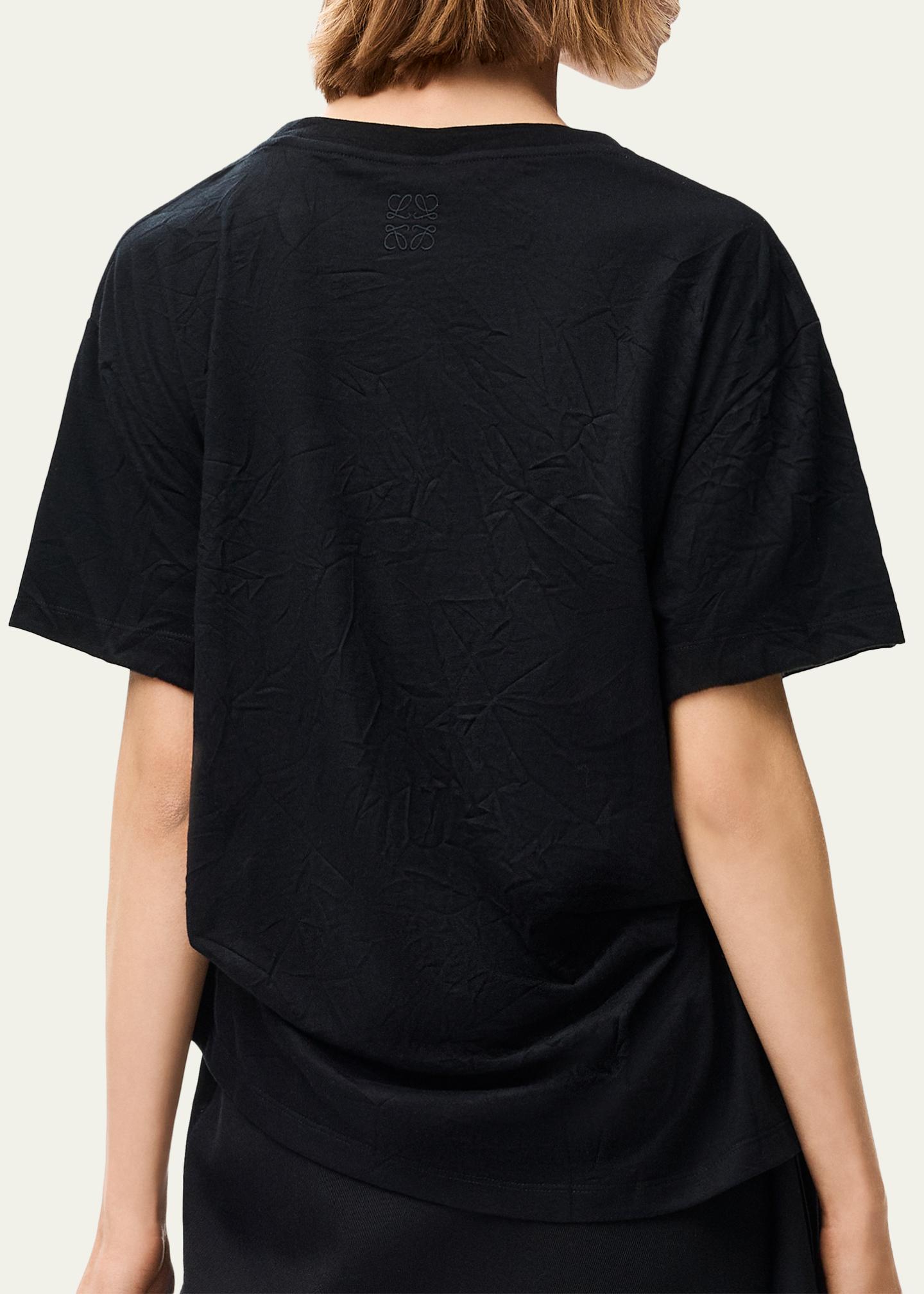 LOEWE ブラック Tシャツ LOEWE Logo-Print Cotton-Blend T-Shirt - Bergdorf Goodman