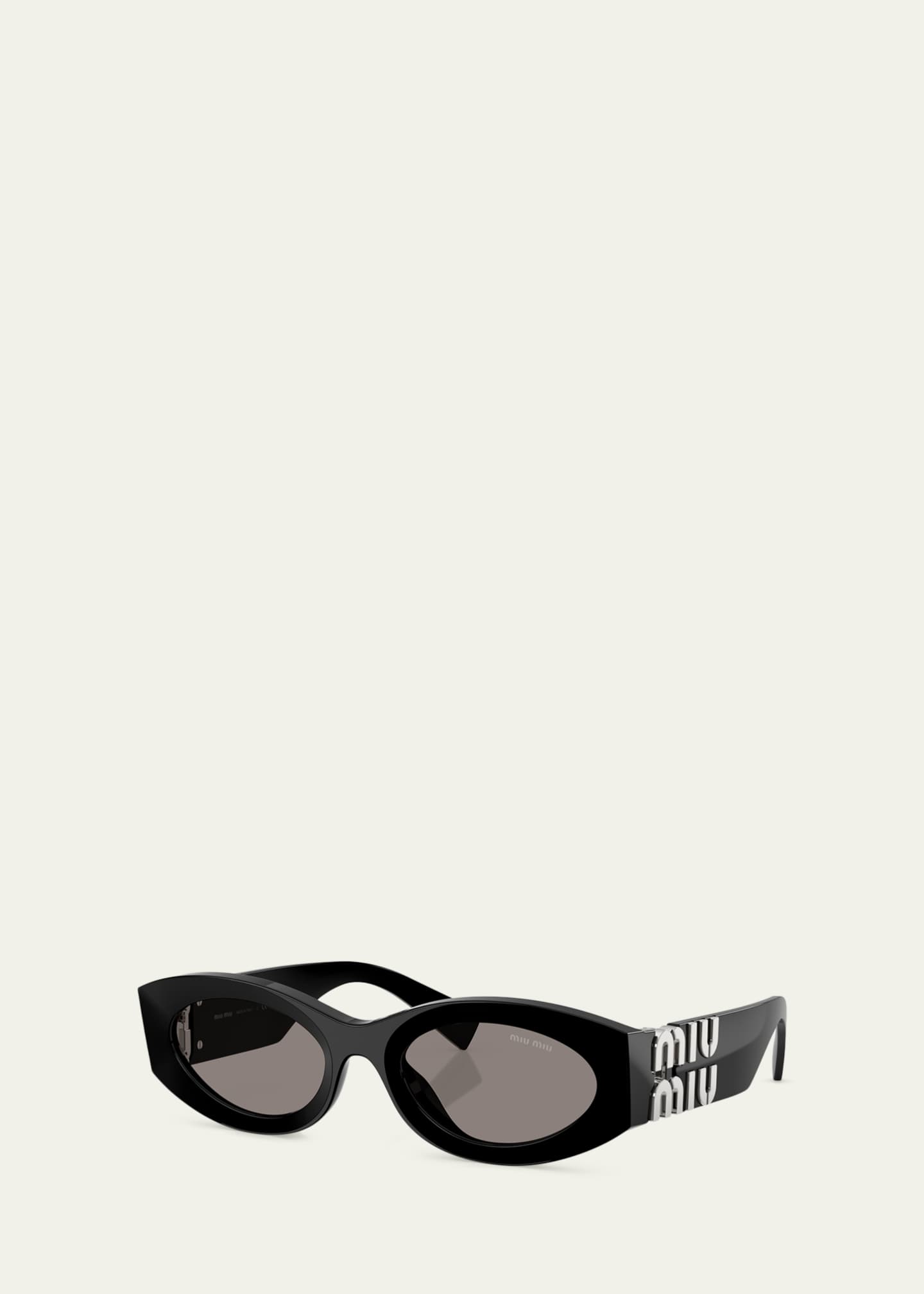 Miu Miu 54MM Oval Sunglasses - Bergdorf Goodman
