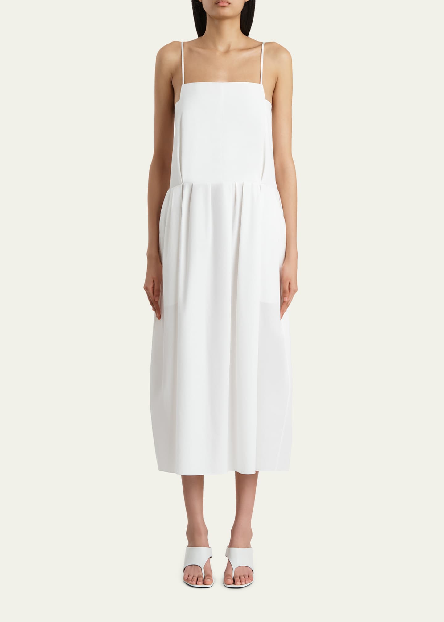 khaite pleated dress Khaite, Syd satin Maxi dress, Women, Red, US 0, Dresses, Silk