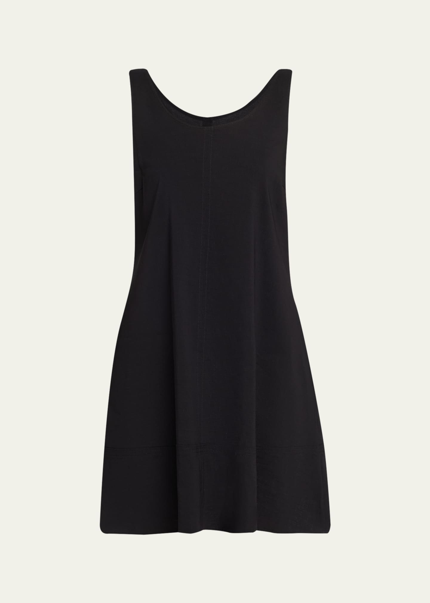 flared tank dress Flared Tank Dress with Side Fins