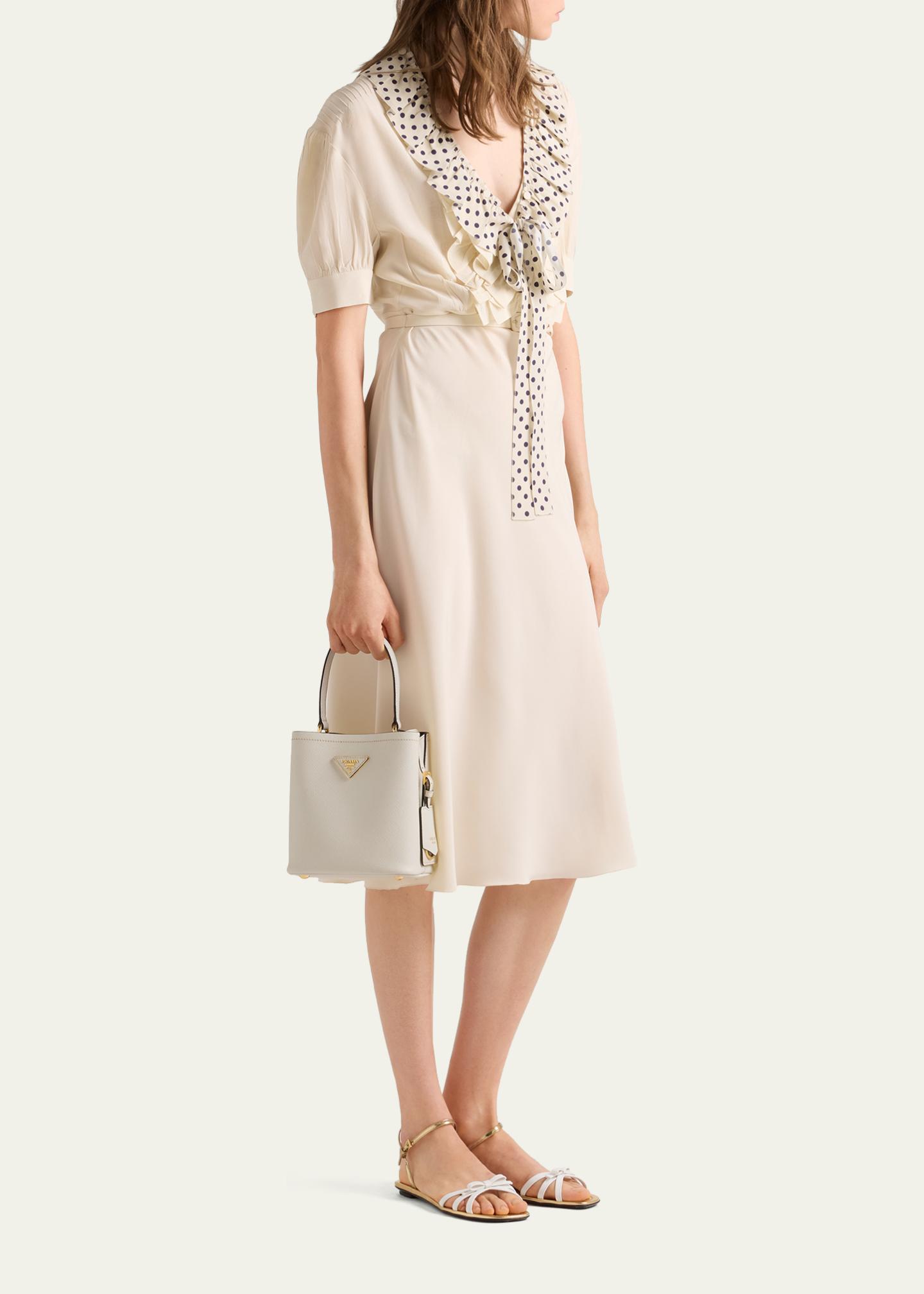 Prada Panier Saffiano Leather Top-Handle Bag - Bergdorf Goodman