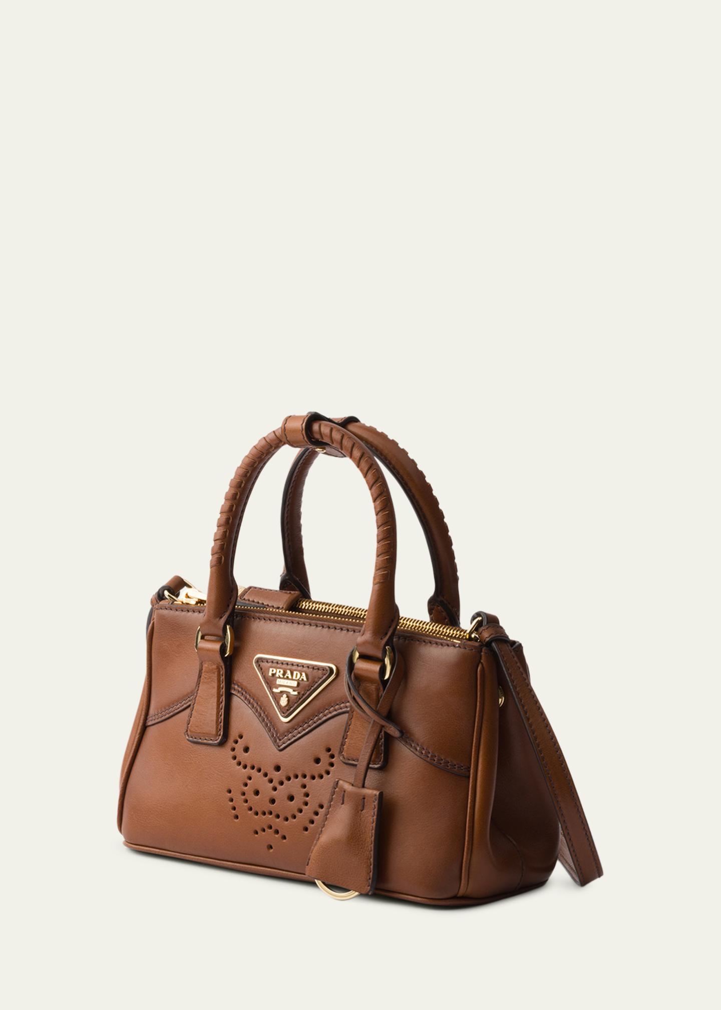 Prada Galleria Mini Western Leather Top-Handle Bag - Bergdorf Goodman