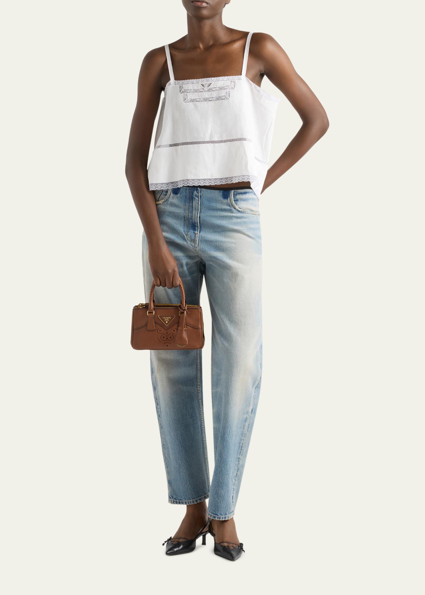 Prada Galleria Mini Western Leather Top-Handle Bag - Bergdorf Goodman