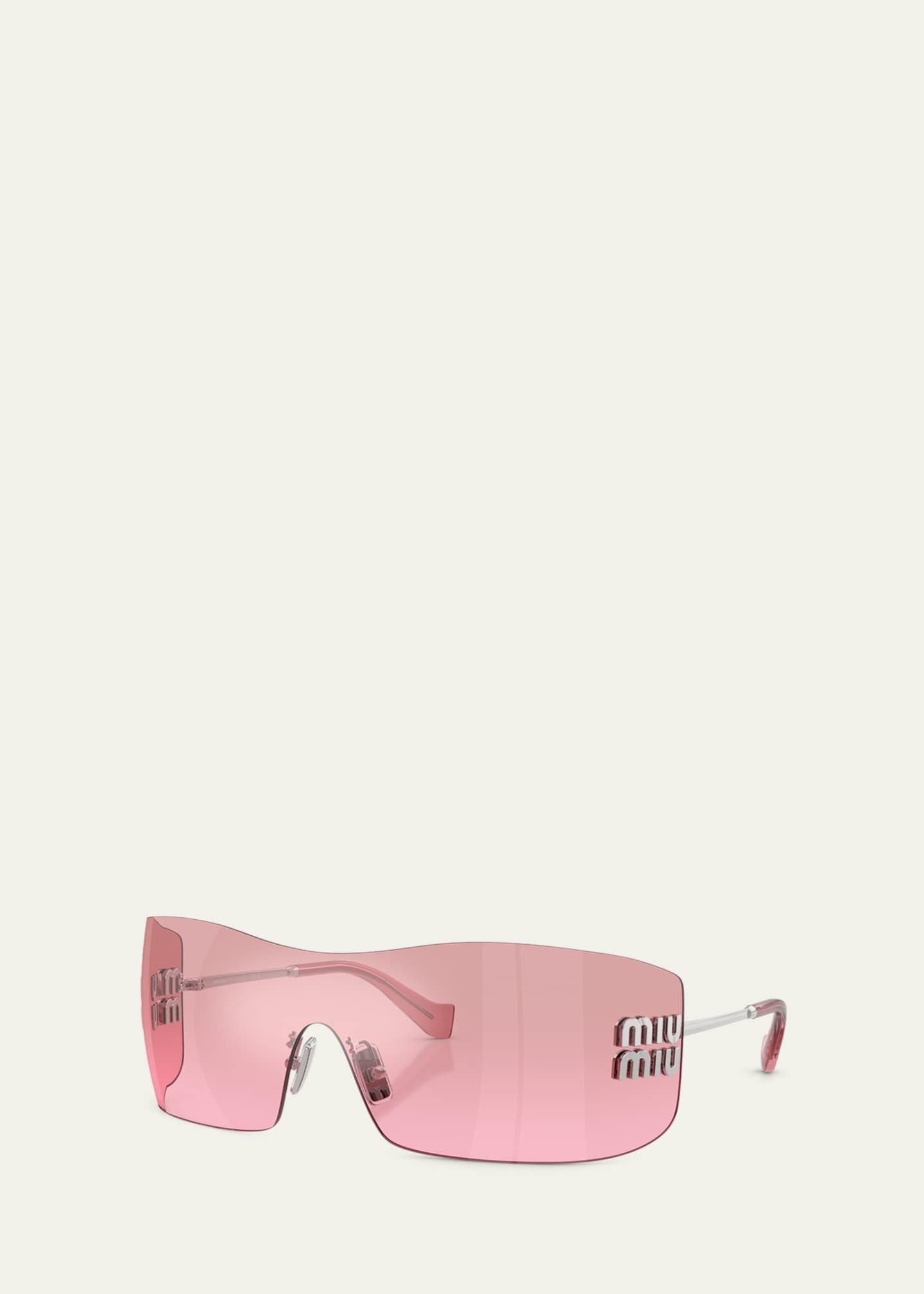 M♡ Miu Miu 144MM Shield Sunglasses - Bergdorf Goodman