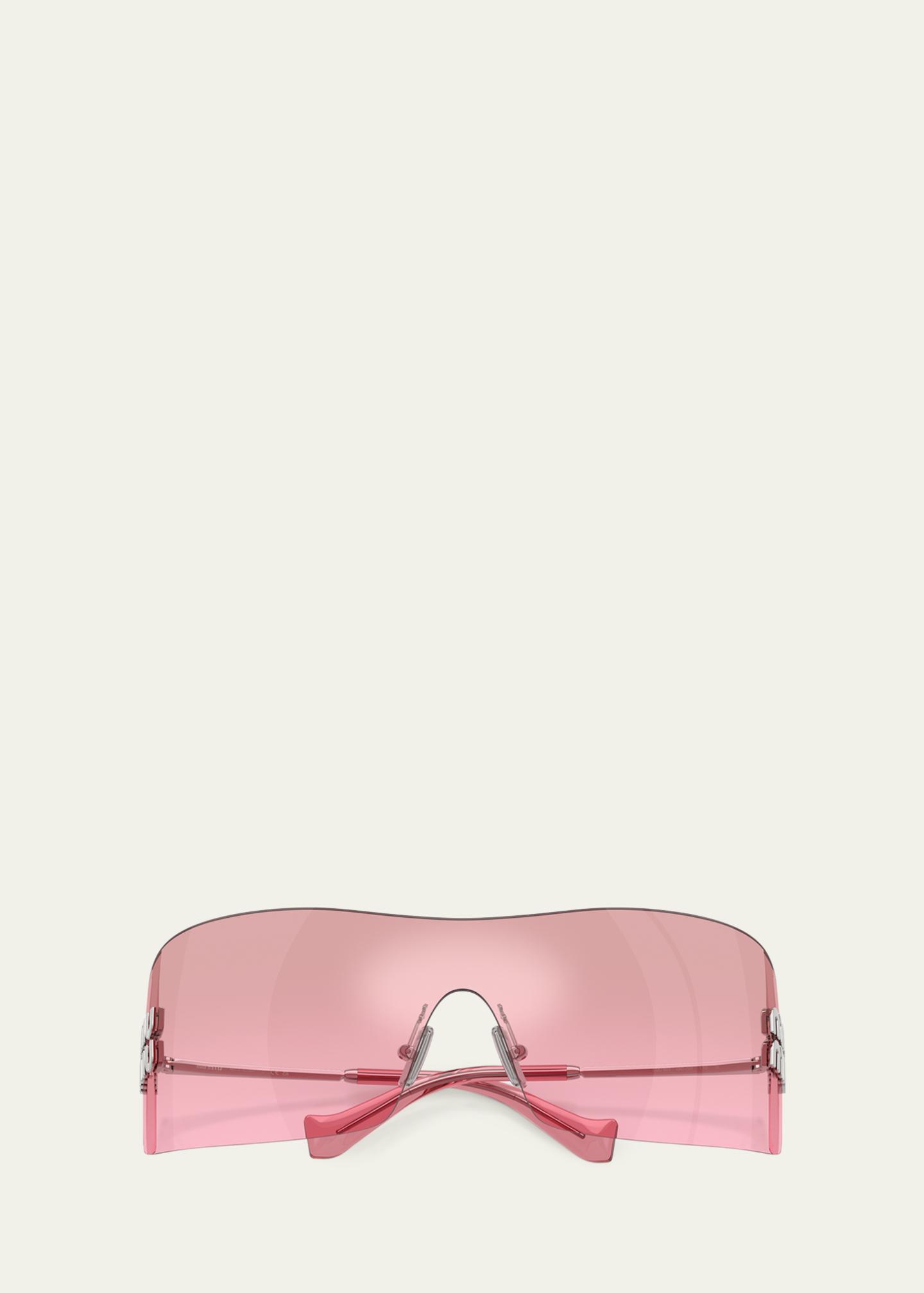 Miu Miu 144MM Shield Sunglasses - Bergdorf Goodman