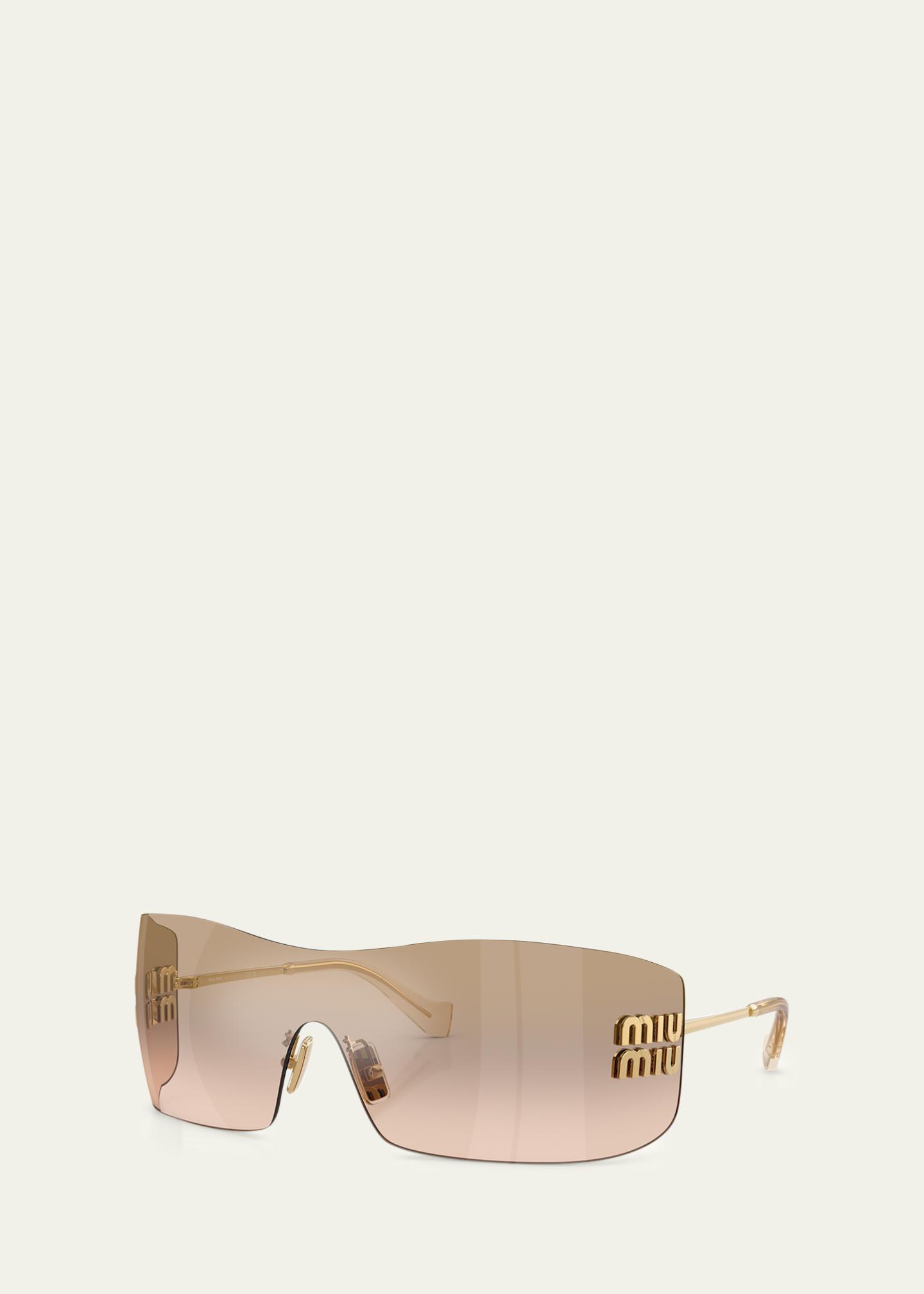 Miu Miu 144MM Shield Sunglasses - Bergdorf Goodman