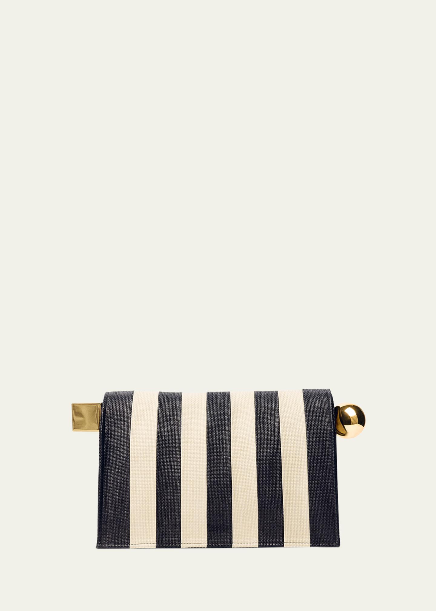 Jacquemus The Rond Carré Stripe Clutch - Bergdorf Goodman