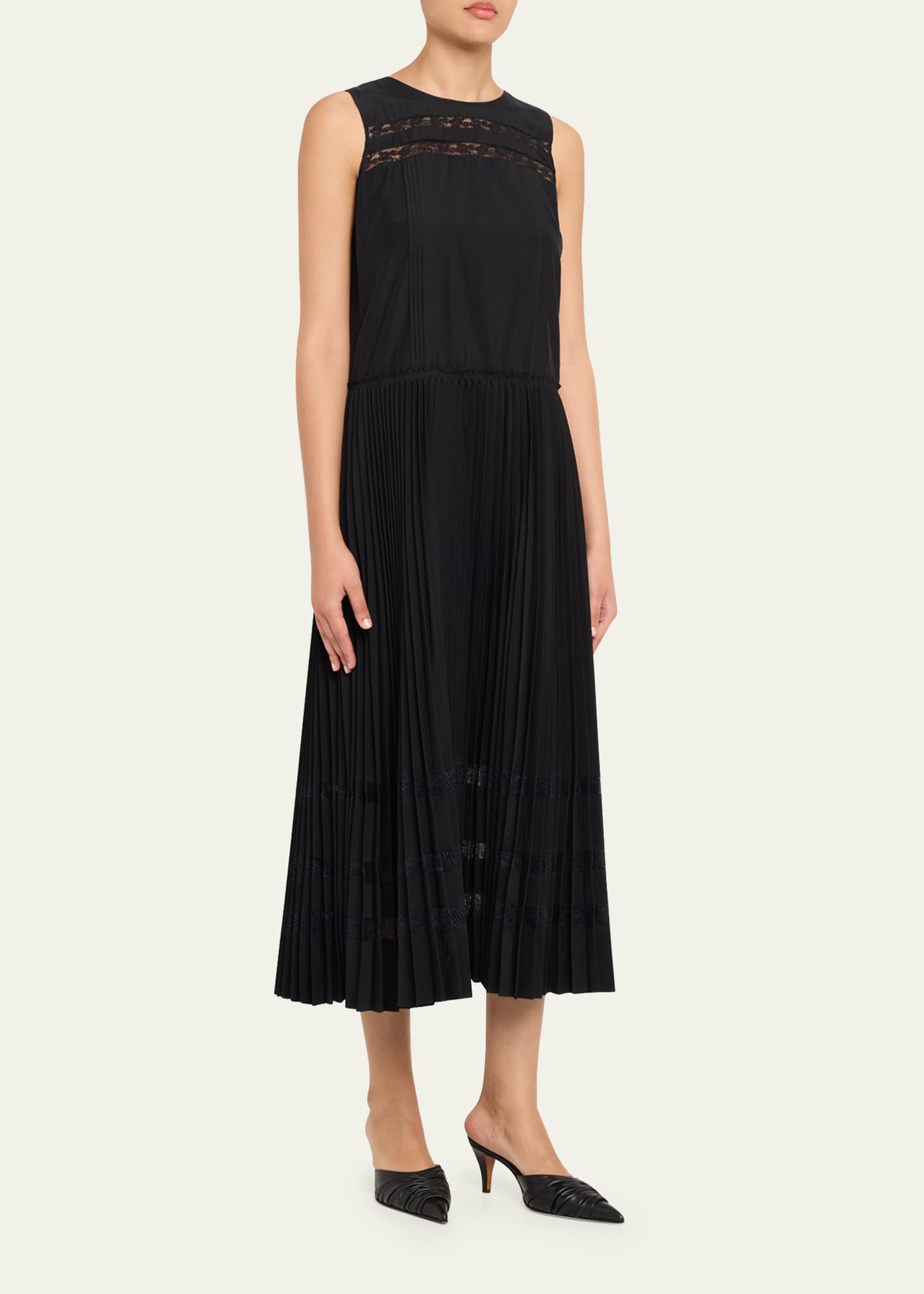 phillip lim pleated dress 3.1 Phillip Lim Women's Pleated A Line Dress - White
