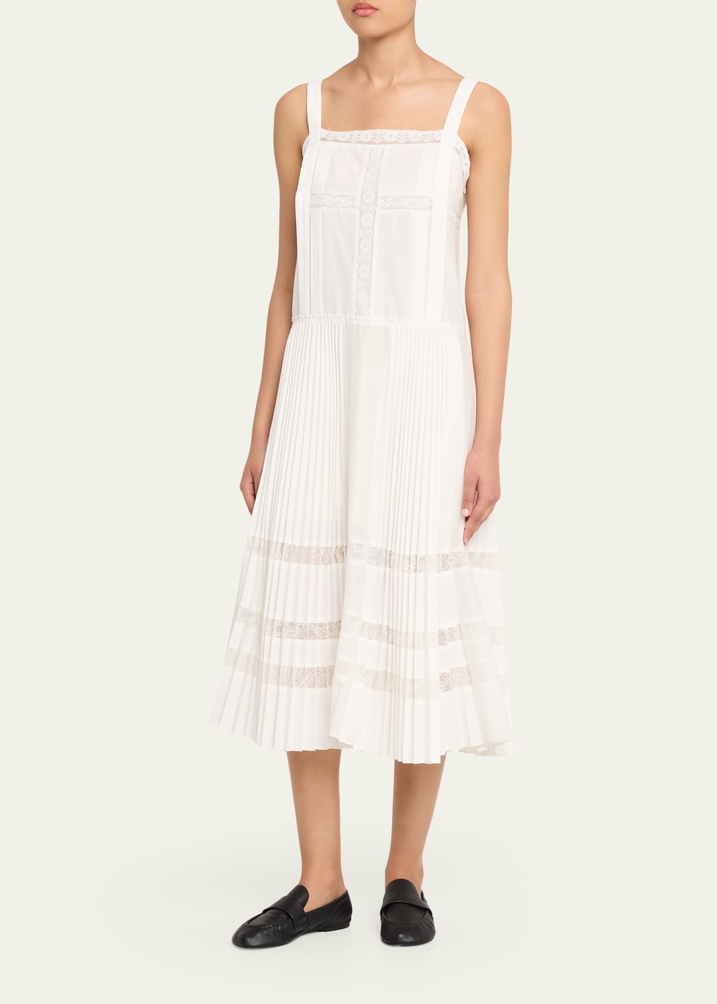 phillip lim pleated dress 3.1 Phillip Lim Women's Pleated A Line Dress - White