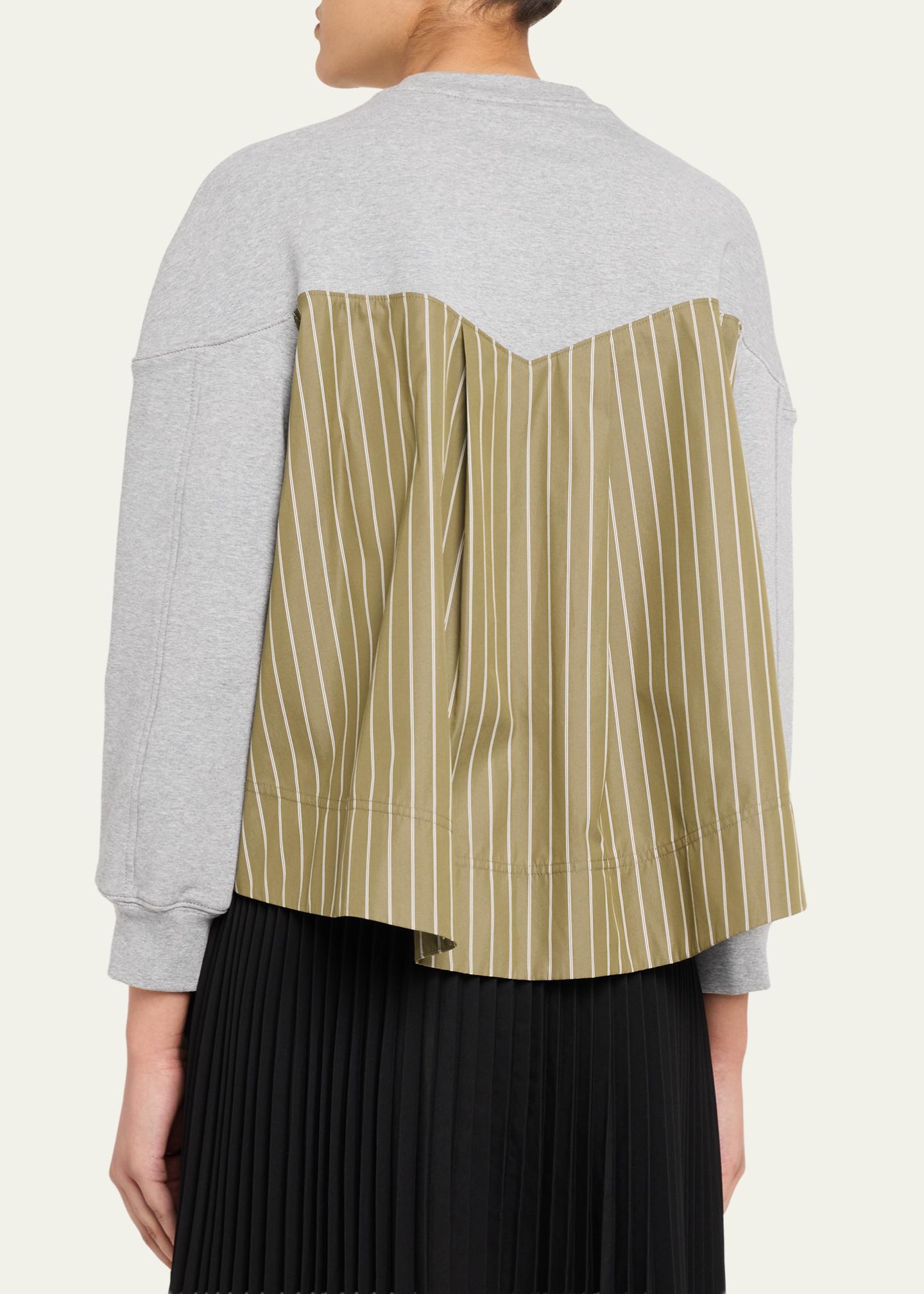 3.1 Phillip Lim Long-Sleeve French-Terry Combo Top - Bergdorf Goodman