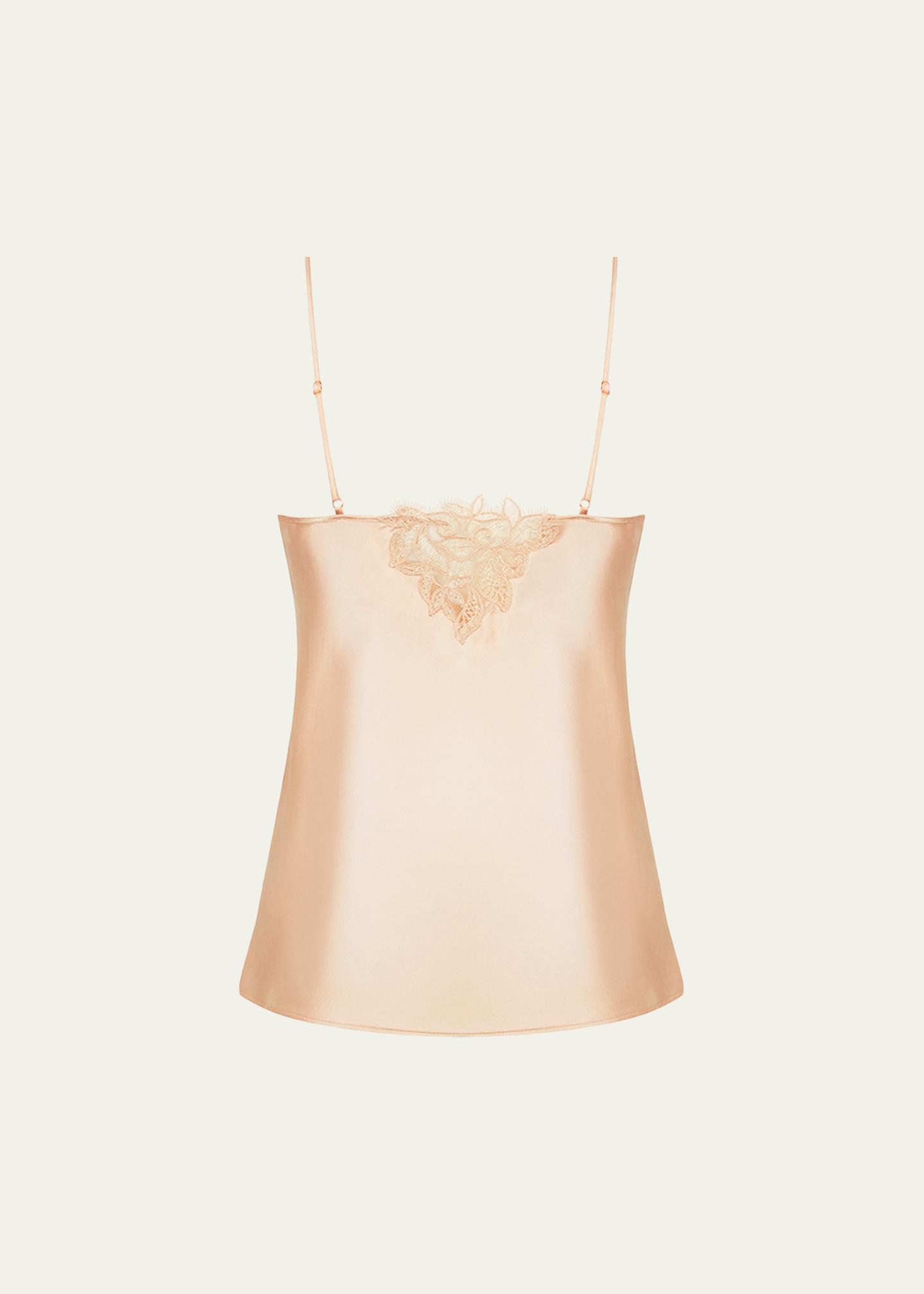 Lise Charmel Elegance Artist Lace-Trim Satin Camisole - Bergdorf