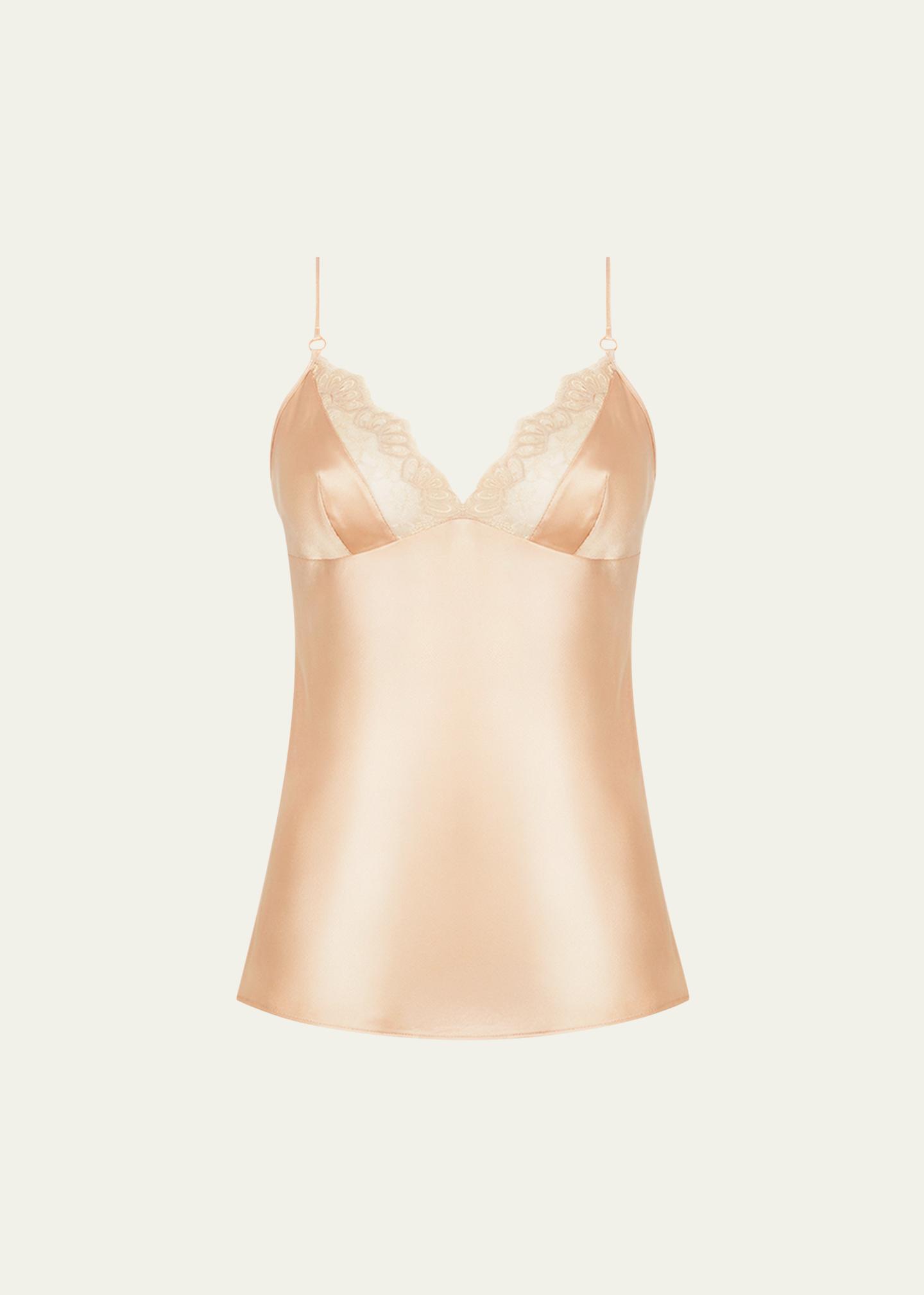 Lise Charmel Elegance Artist Lace-Trim Satin Camisole - Bergdorf