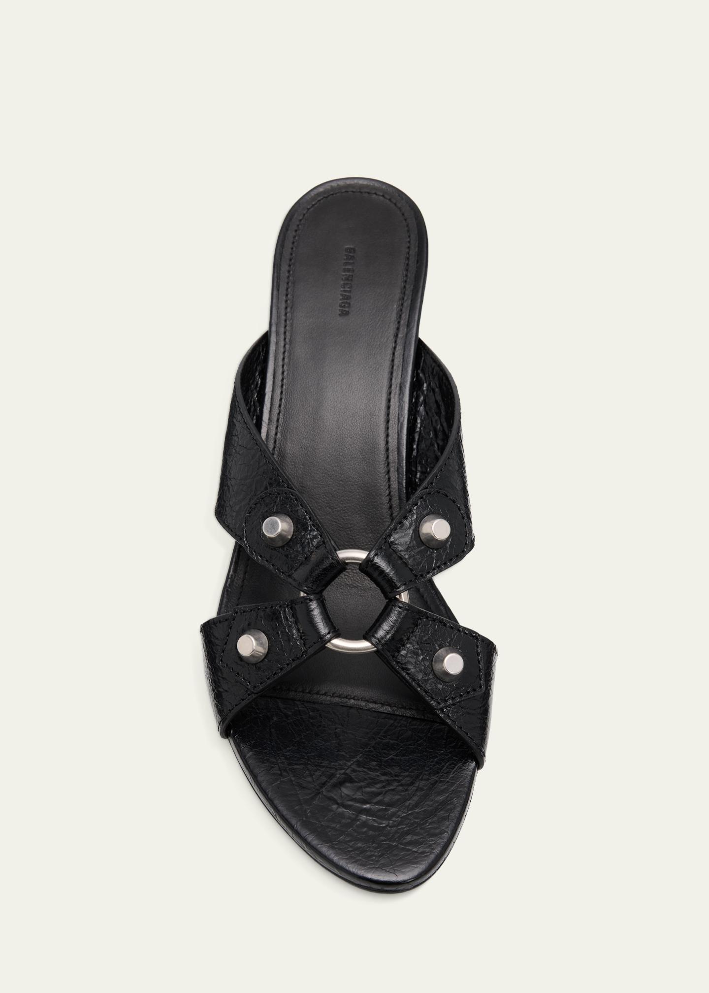 Balenciaga 70mm City Arena Leather Mule Sandals - Bergdorf Goodman